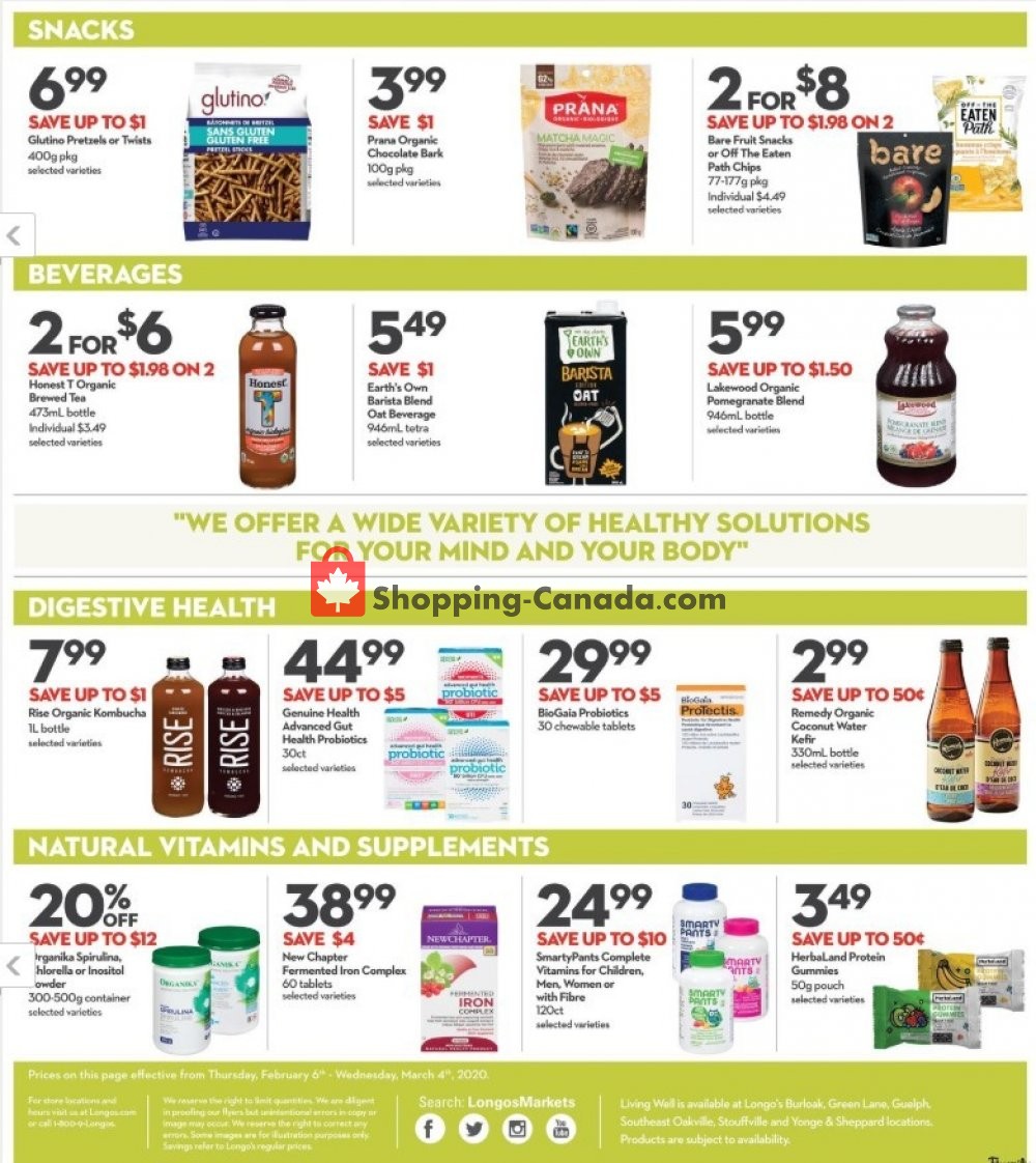 Longo’s flyer from Thursday February 6, 2020 to Wednesday March 4, 2020 - page 2