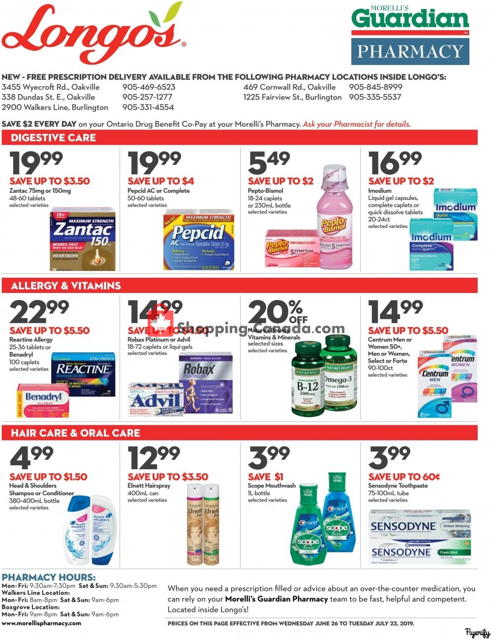 Longo’s flyer from Wednesday June 26, 2019 to Tuesday July 23, 2019 - page 1