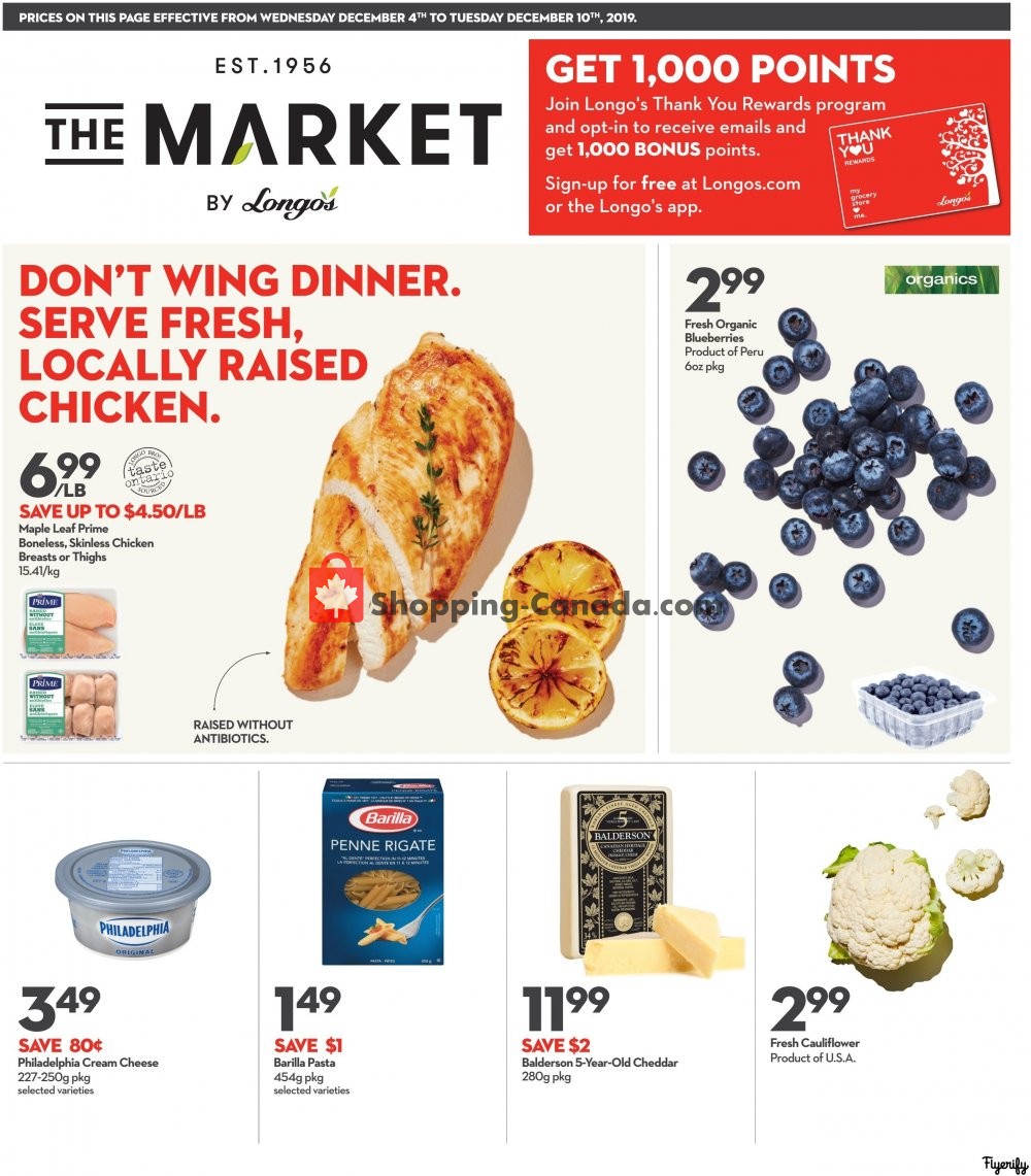 Longo’s flyer from Wednesday December 4, 2019 to Tuesday December 10, 2019 - page 1