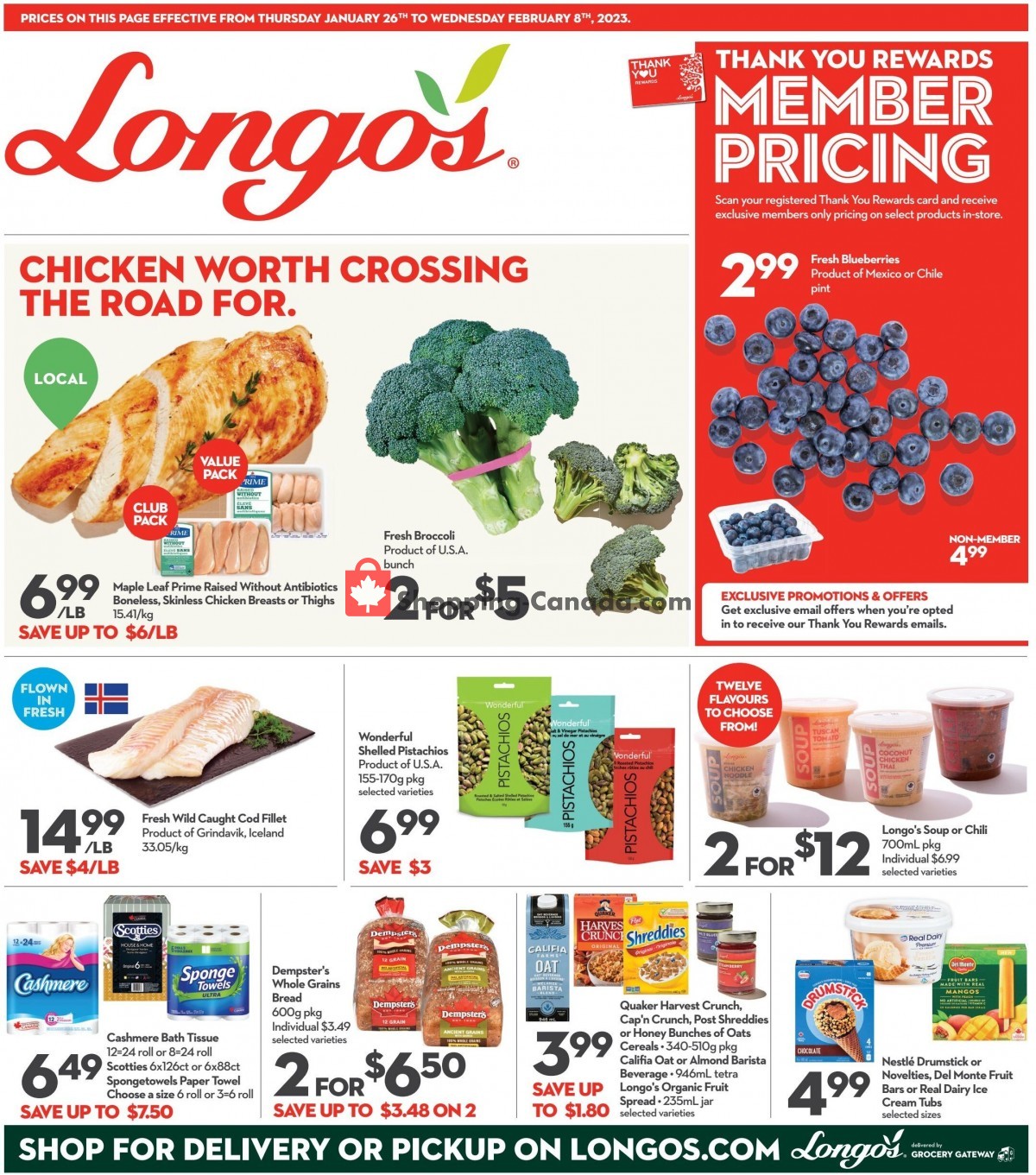 Longo’s flyer from Thursday January 26, 2023 to Wednesday February 8, 2023 - page 1