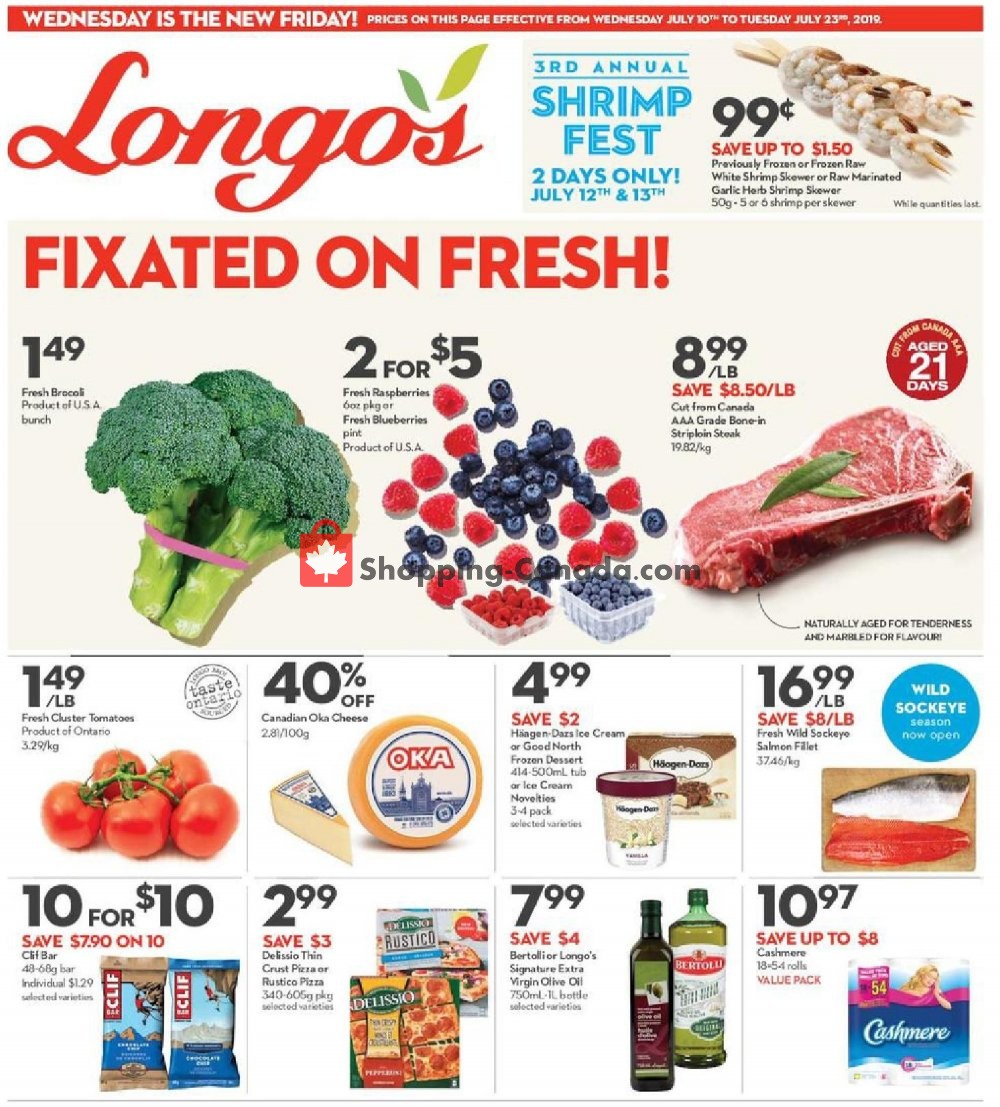 Longo’s flyer from Wednesday July 10, 2019 to Tuesday July 23, 2019 - page 1