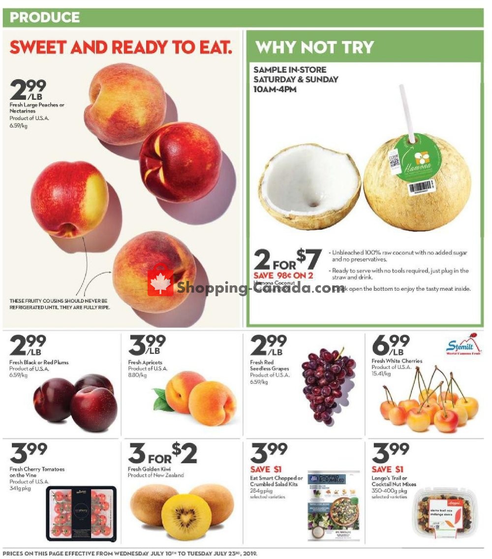 Longo’s flyer from Wednesday July 10, 2019 to Tuesday July 23, 2019 - page 2
