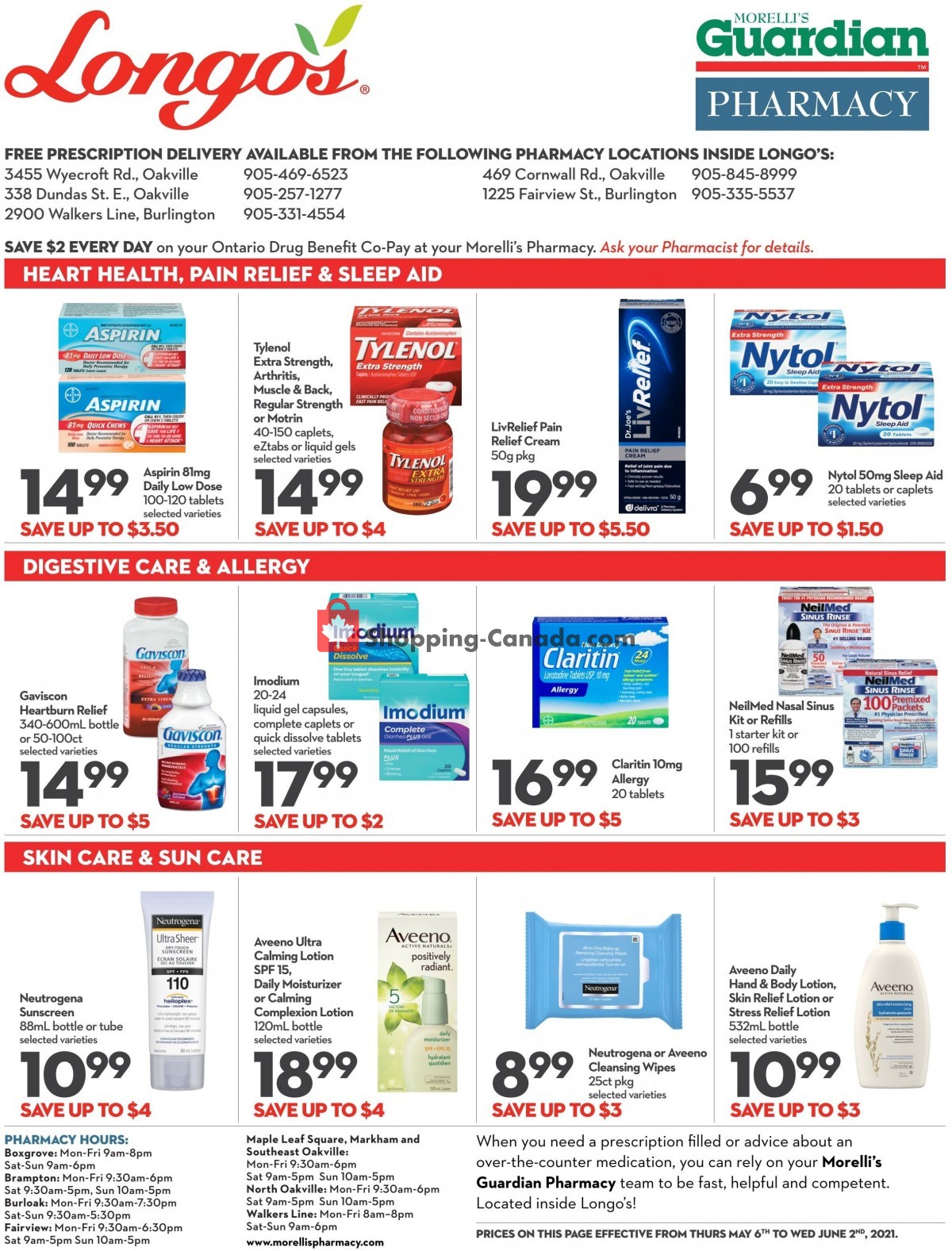 Longo’s flyer from Thursday May 6, 2021 to Wednesday June 2, 2021 - page 1