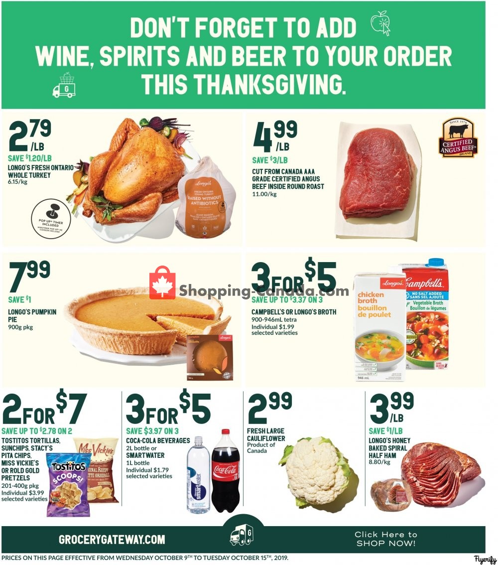 Longo’s flyer from Wednesday October 9, 2019 to Tuesday October 15, 2019 - page 2