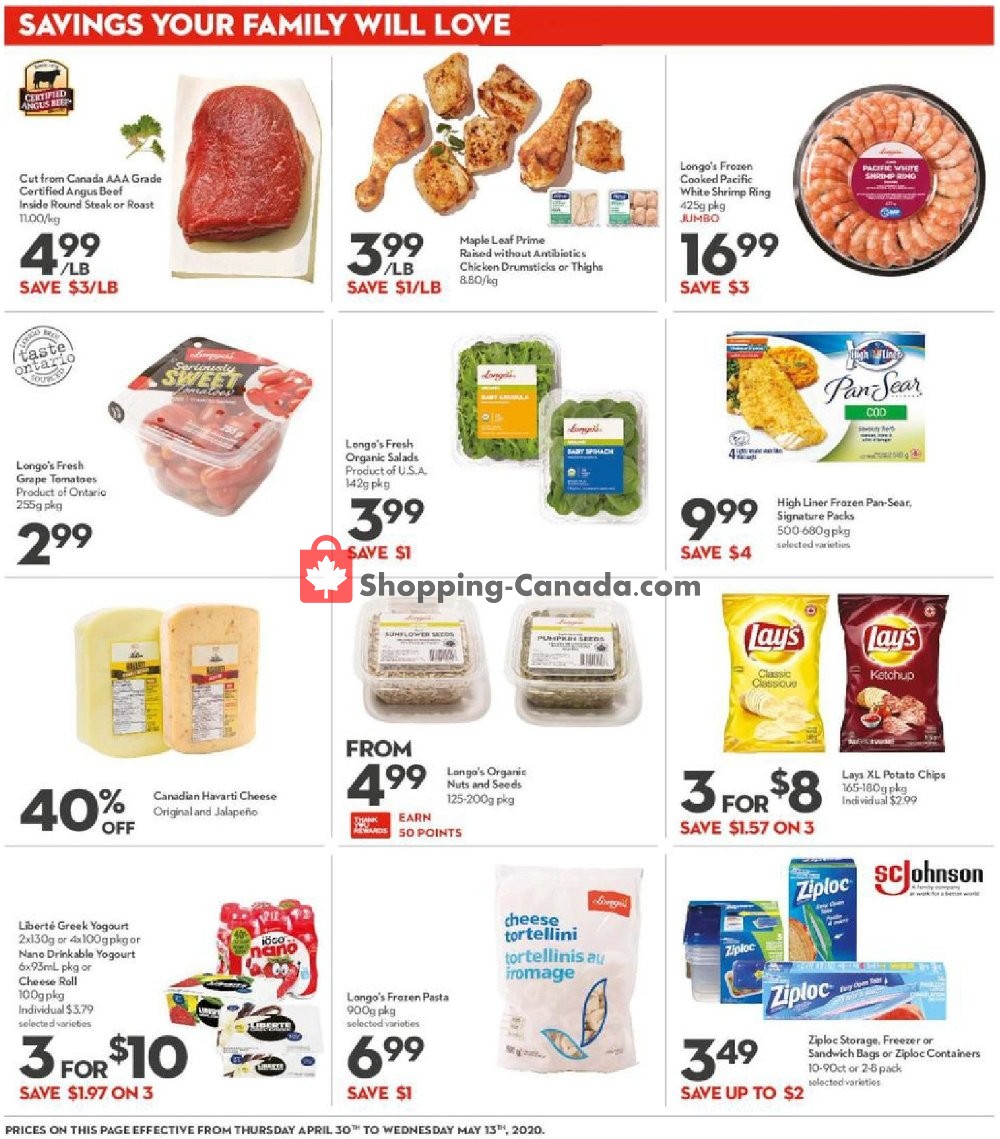 Longo’s flyer from Thursday April 30, 2020 to Wednesday May 13, 2020 - page 2