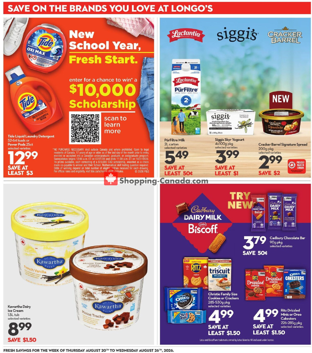 Longo’s flyer from Thursday August 20, 2026 to Wednesday August 26, 2026 - page 14