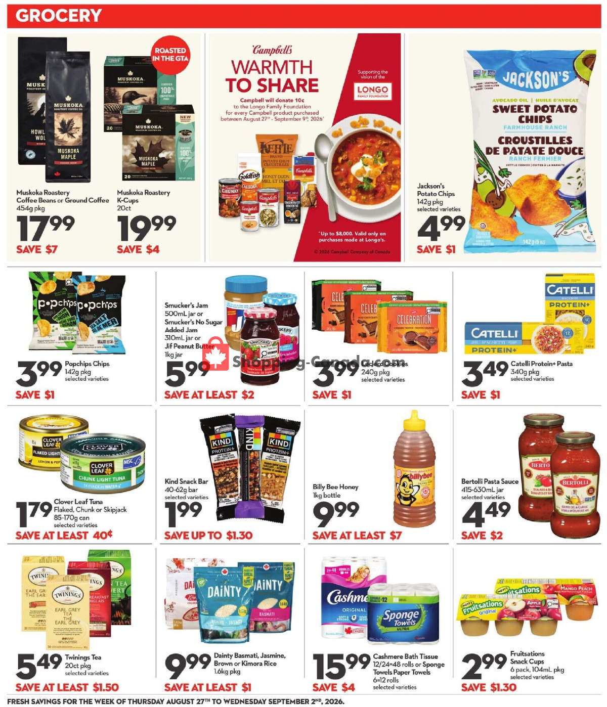 Longo’s flyer from Thursday August 27, 2026 to Wednesday September 2, 2026 - page 10