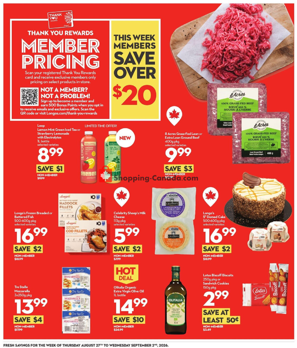 Longo’s flyer from Thursday August 27, 2026 to Wednesday September 2, 2026 - page 12