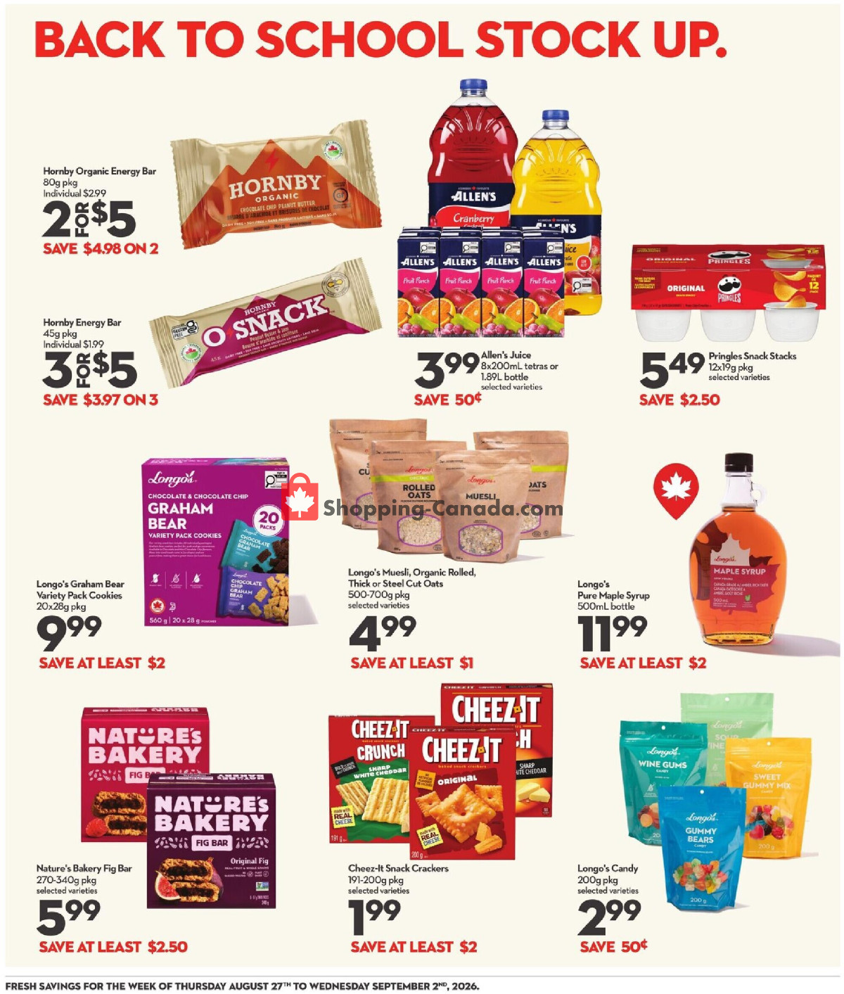 Longo’s flyer from Thursday August 27, 2026 to Wednesday September 2, 2026 - page 13