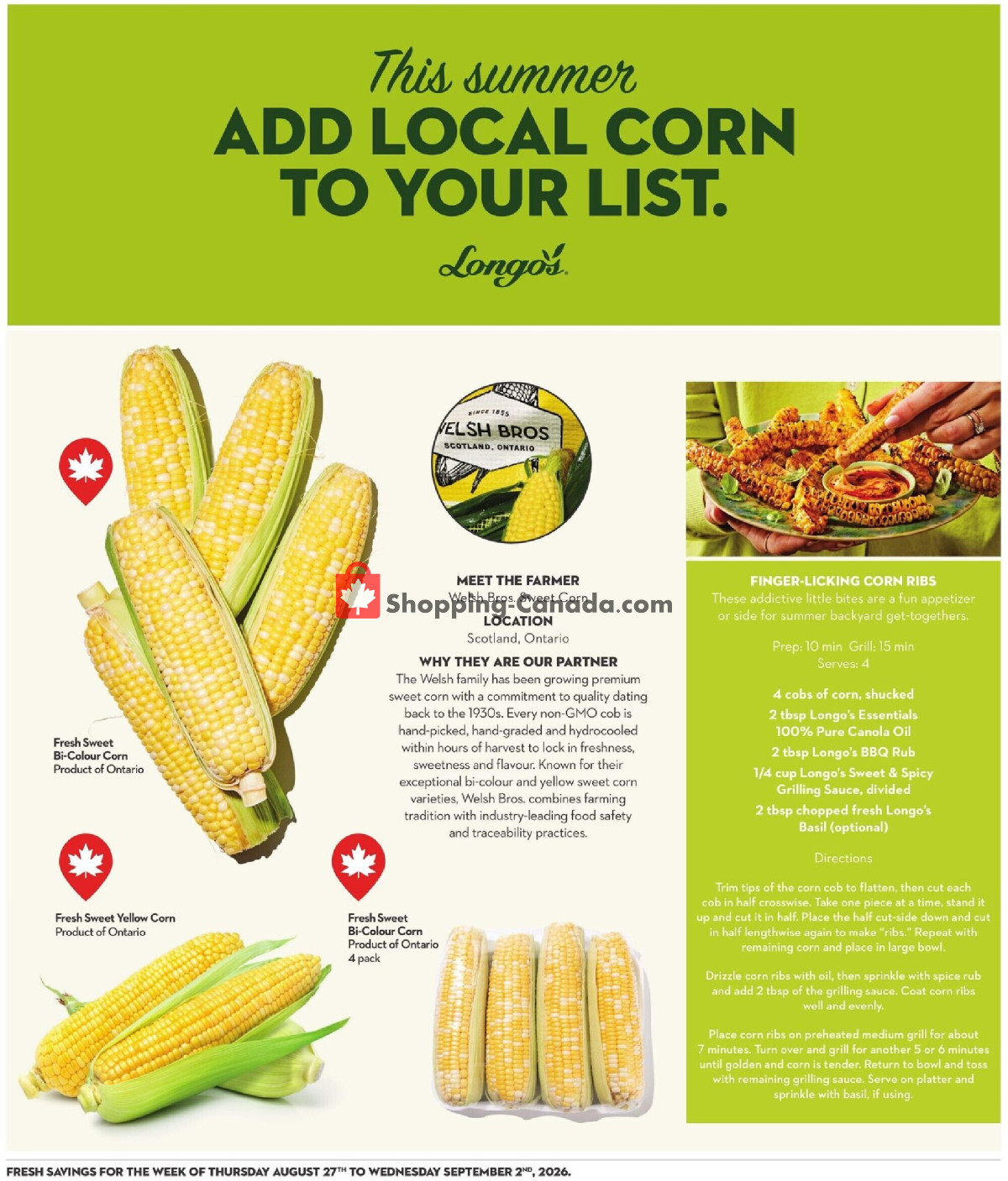 Longo’s flyer from Thursday August 27, 2026 to Wednesday September 2, 2026 - page 4