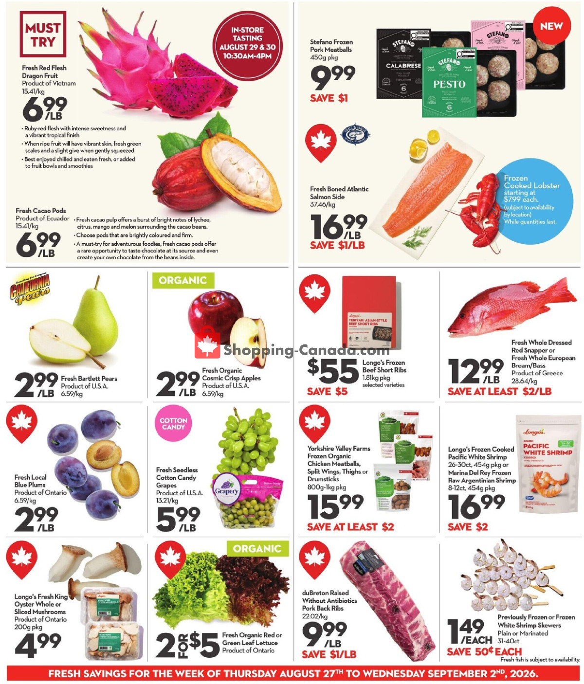 Longo’s flyer from Thursday August 27, 2026 to Wednesday September 2, 2026 - page 8