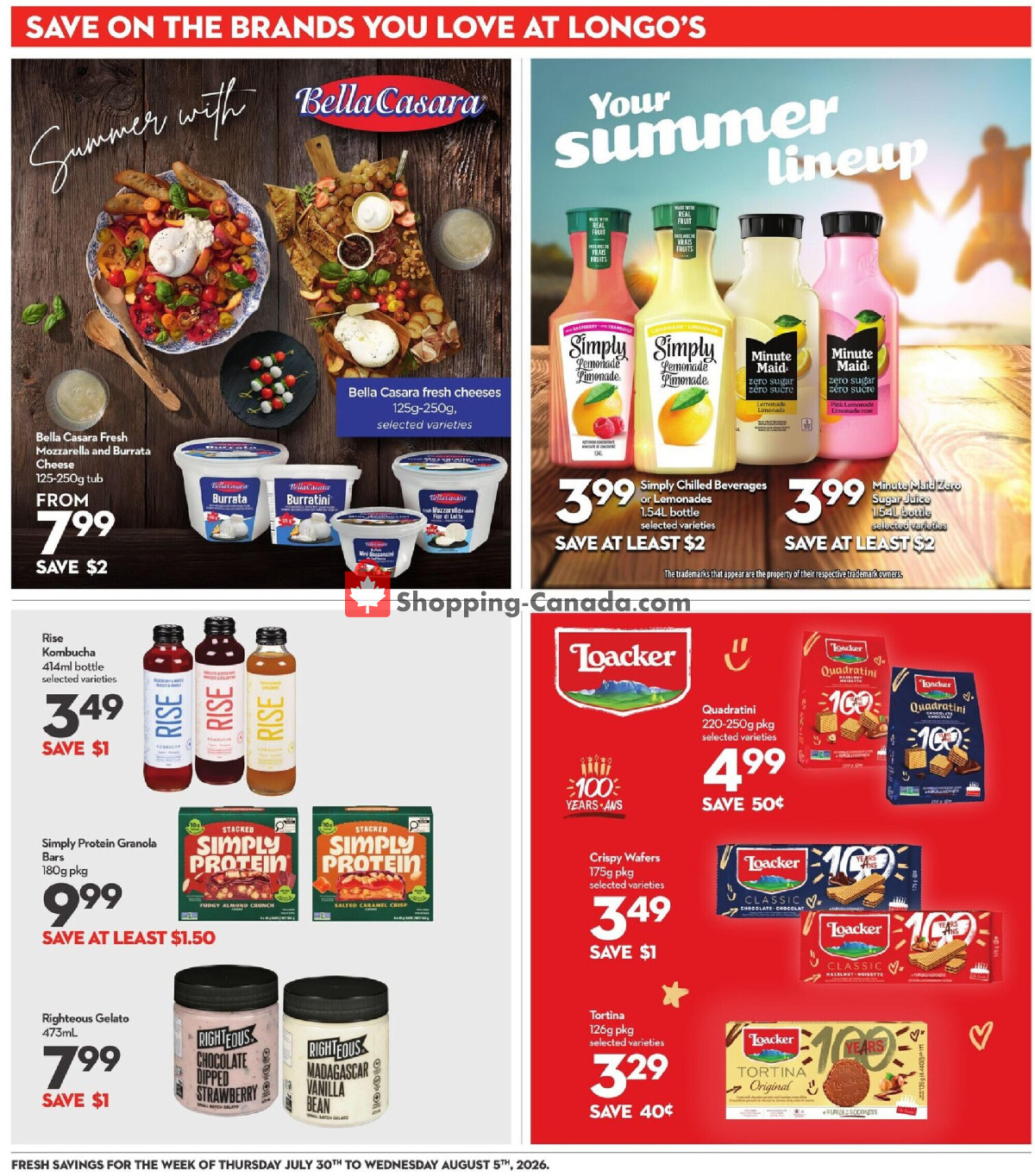 Longo’s flyer from Thursday August 6, 2026 to Wednesday August 12, 2026 - page 20