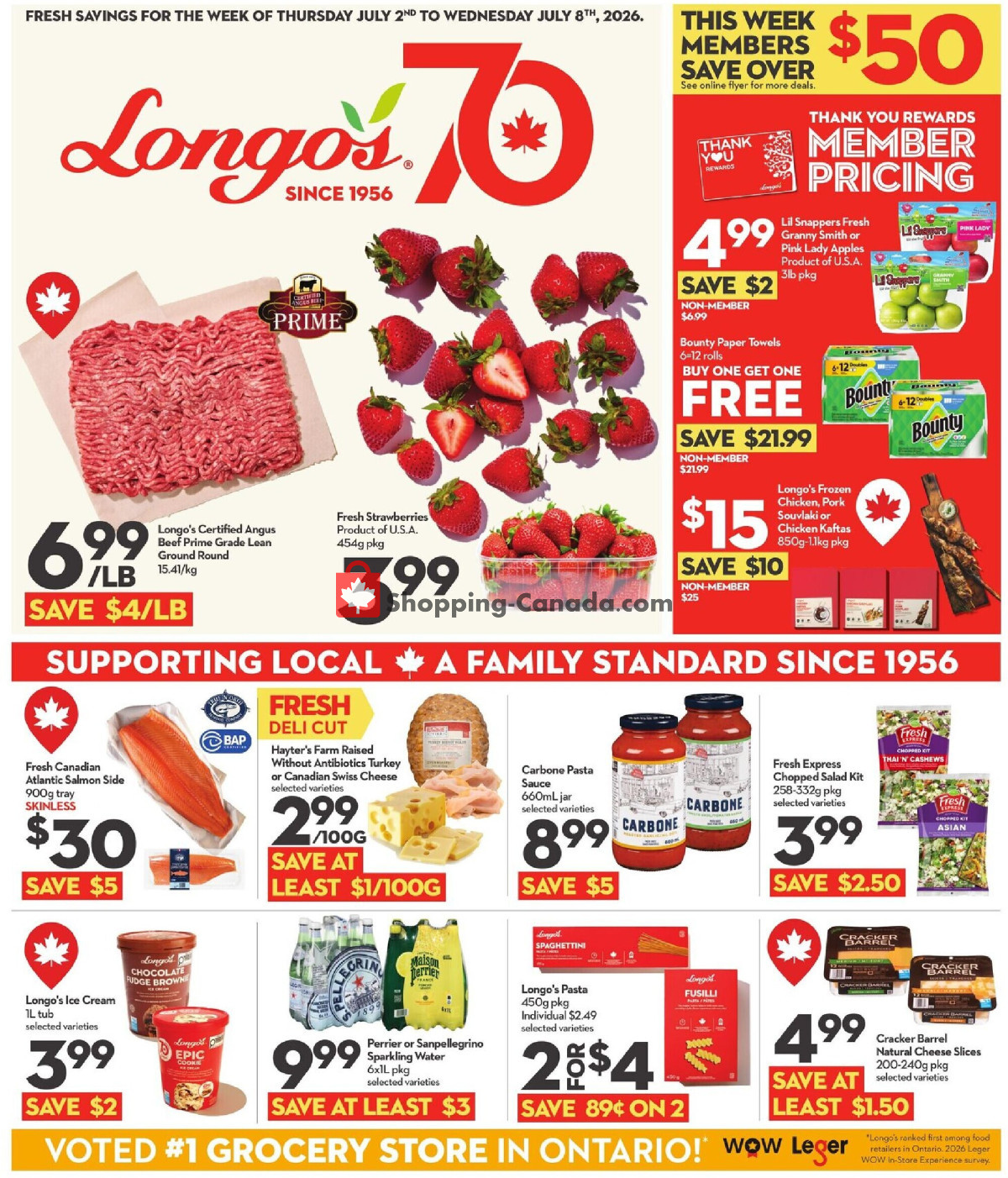Longo’s flyer from Thursday July 2, 2026 to Wednesday July 8, 2026 - page 1