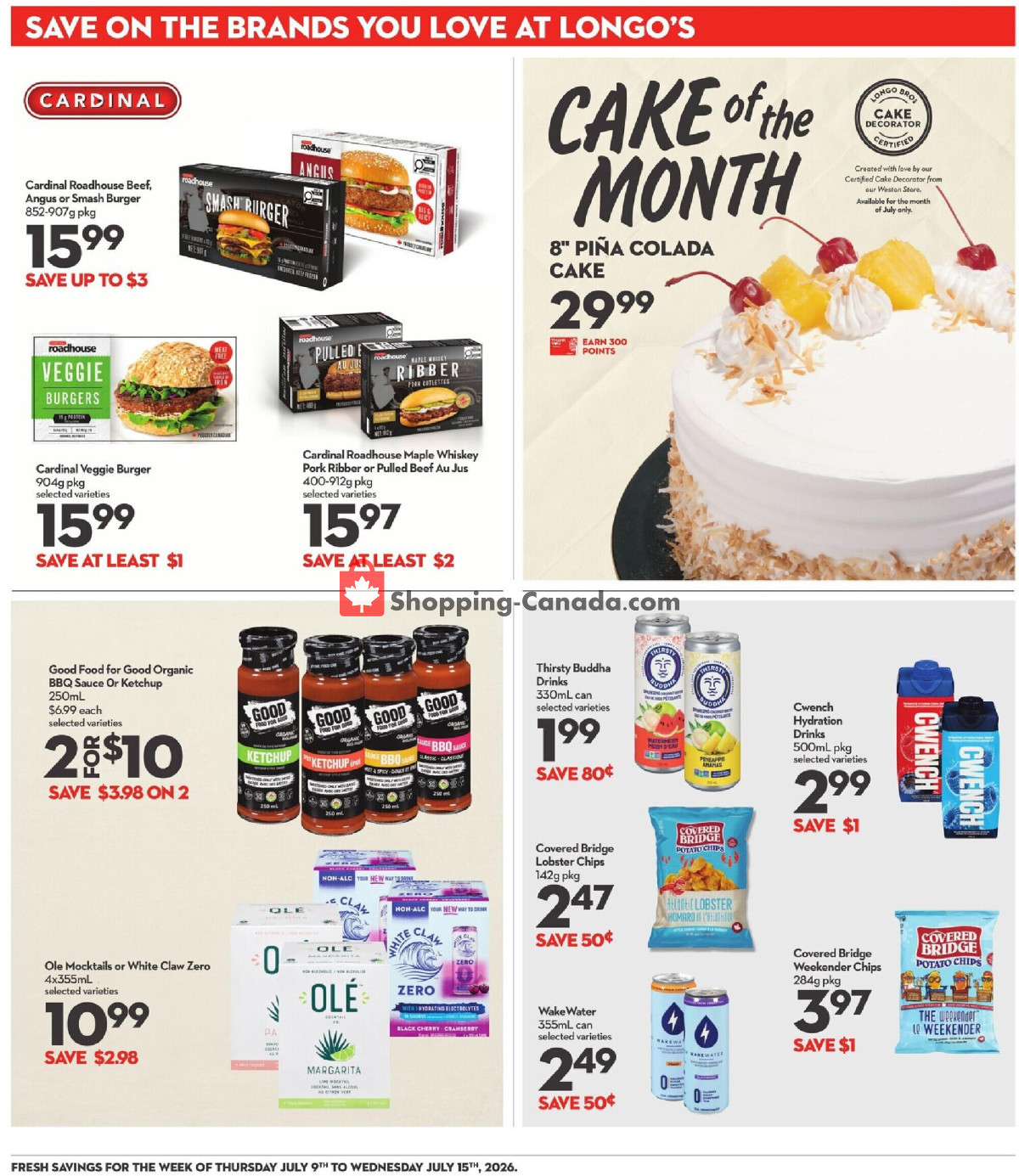Longo’s flyer from Thursday July 9, 2026 to Wednesday July 15, 2026 - page 20