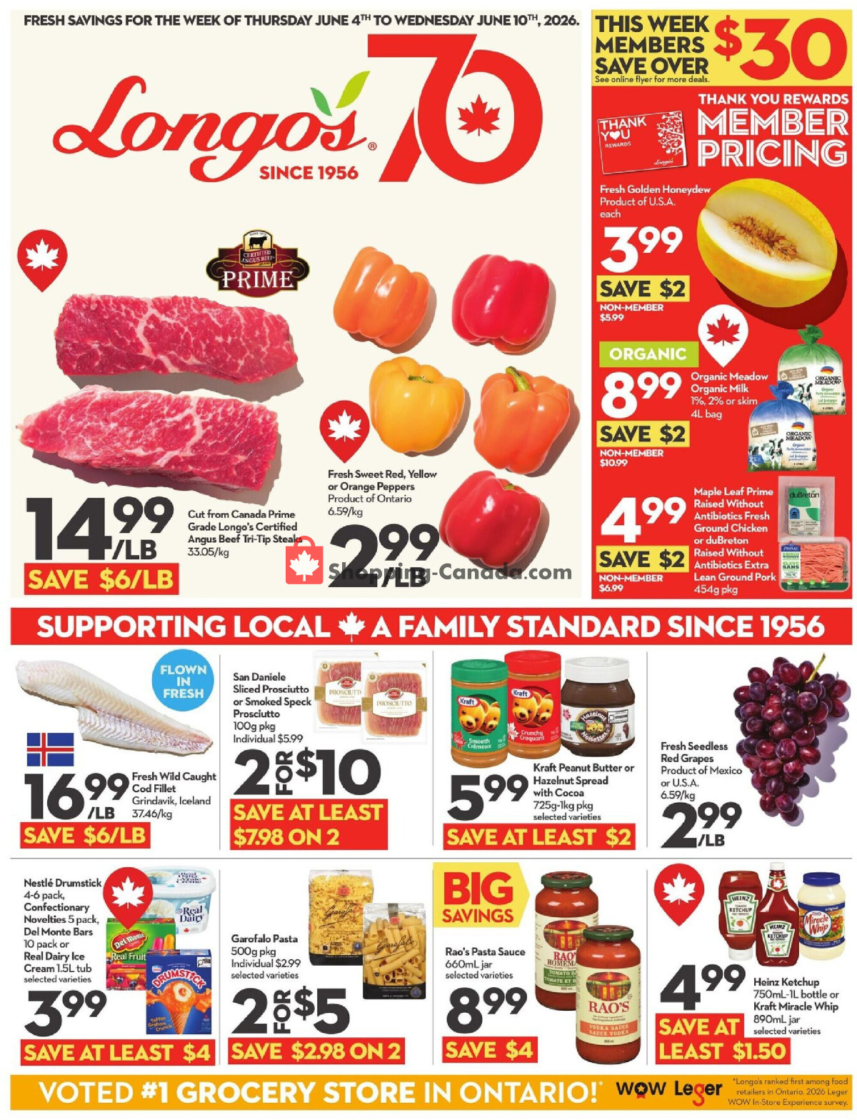 Longo’s flyer from Thursday June 4, 2026 to Wednesday June 10, 2026 - page 1