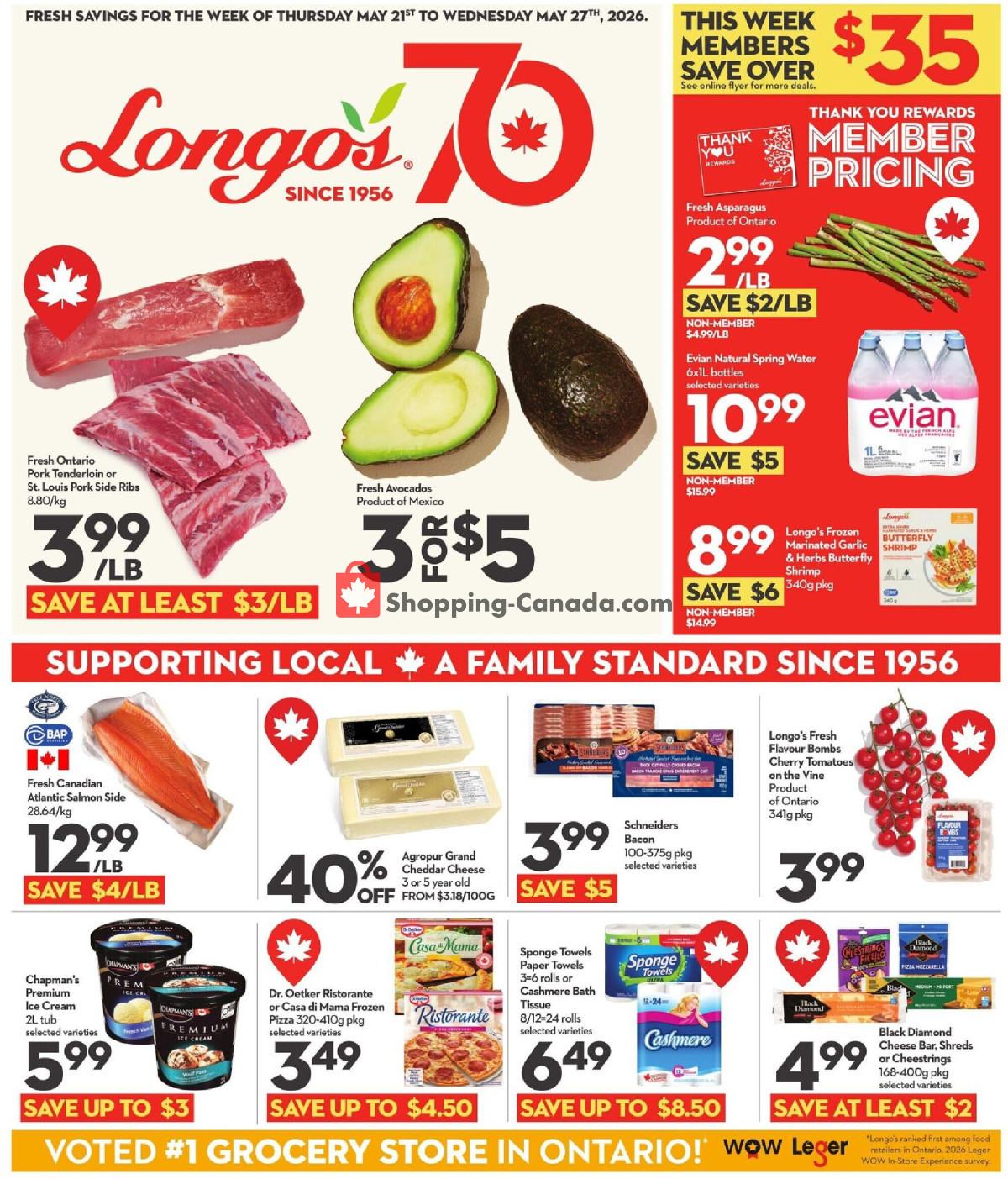 Longo’s flyer from Thursday May 21, 2026 to Wednesday May 27, 2026 - page 1