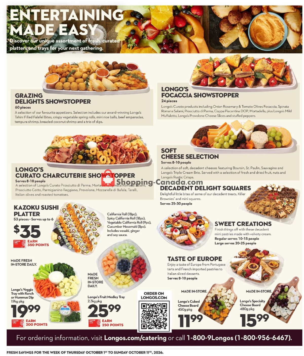 Longo’s flyer from Thursday October 1, 2026 to Sunday October 11, 2026 - page 18
