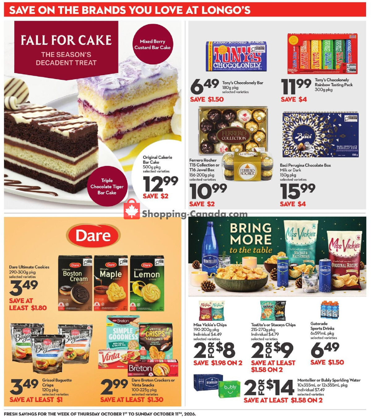 Longo’s flyer from Thursday October 1, 2026 to Sunday October 11, 2026 - page 27