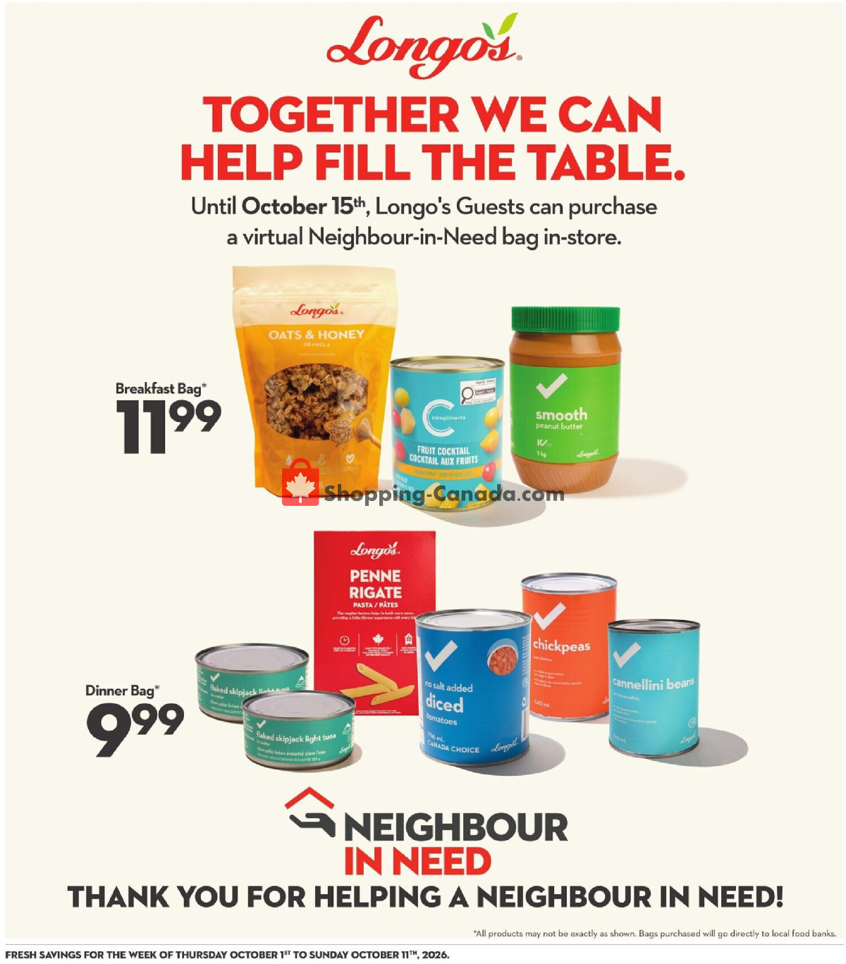 Longo’s flyer from Thursday October 1, 2026 to Sunday October 11, 2026 - page 28