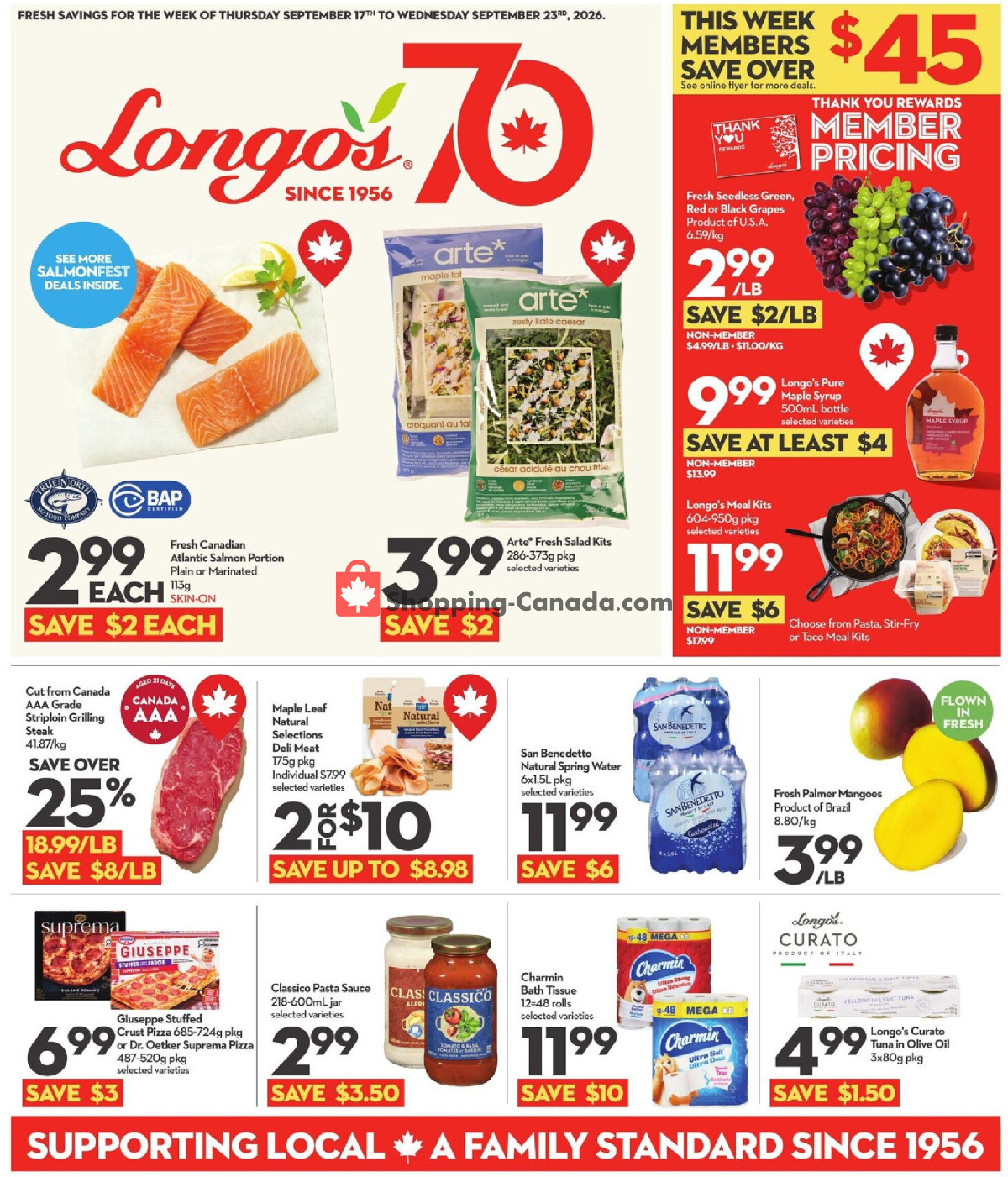 Longo’s flyer from Thursday September 17, 2026 to Wednesday September 23, 2026 - page 1