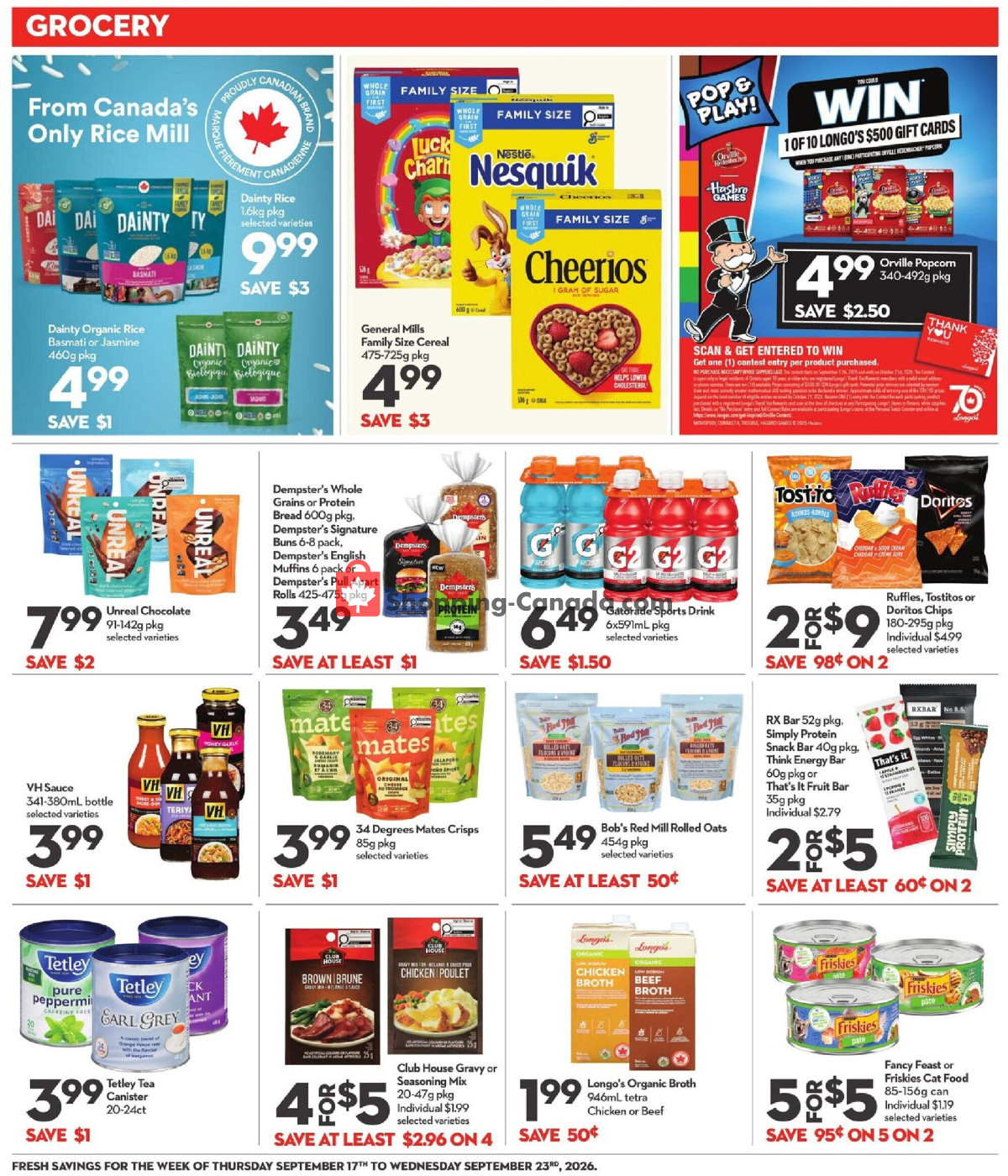 Longo’s flyer from Thursday September 17, 2026 to Wednesday September 23, 2026 - page 11