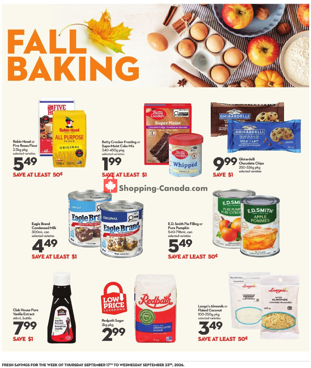 Longo’s flyer from Thursday September 17, 2026 to Wednesday September 23, 2026 - page 13