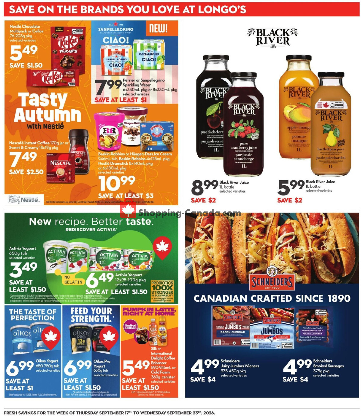 Longo’s flyer from Thursday September 17, 2026 to Wednesday September 23, 2026 - page 20
