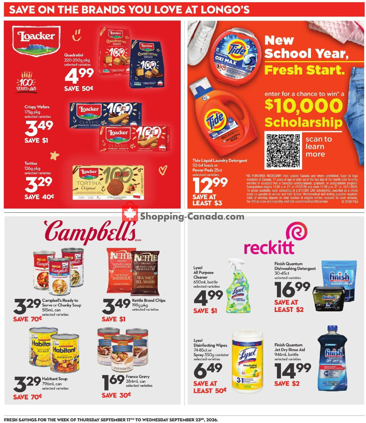 Longo’s flyer from Thursday September 17, 2026 to Wednesday September 23, 2026 - page 21