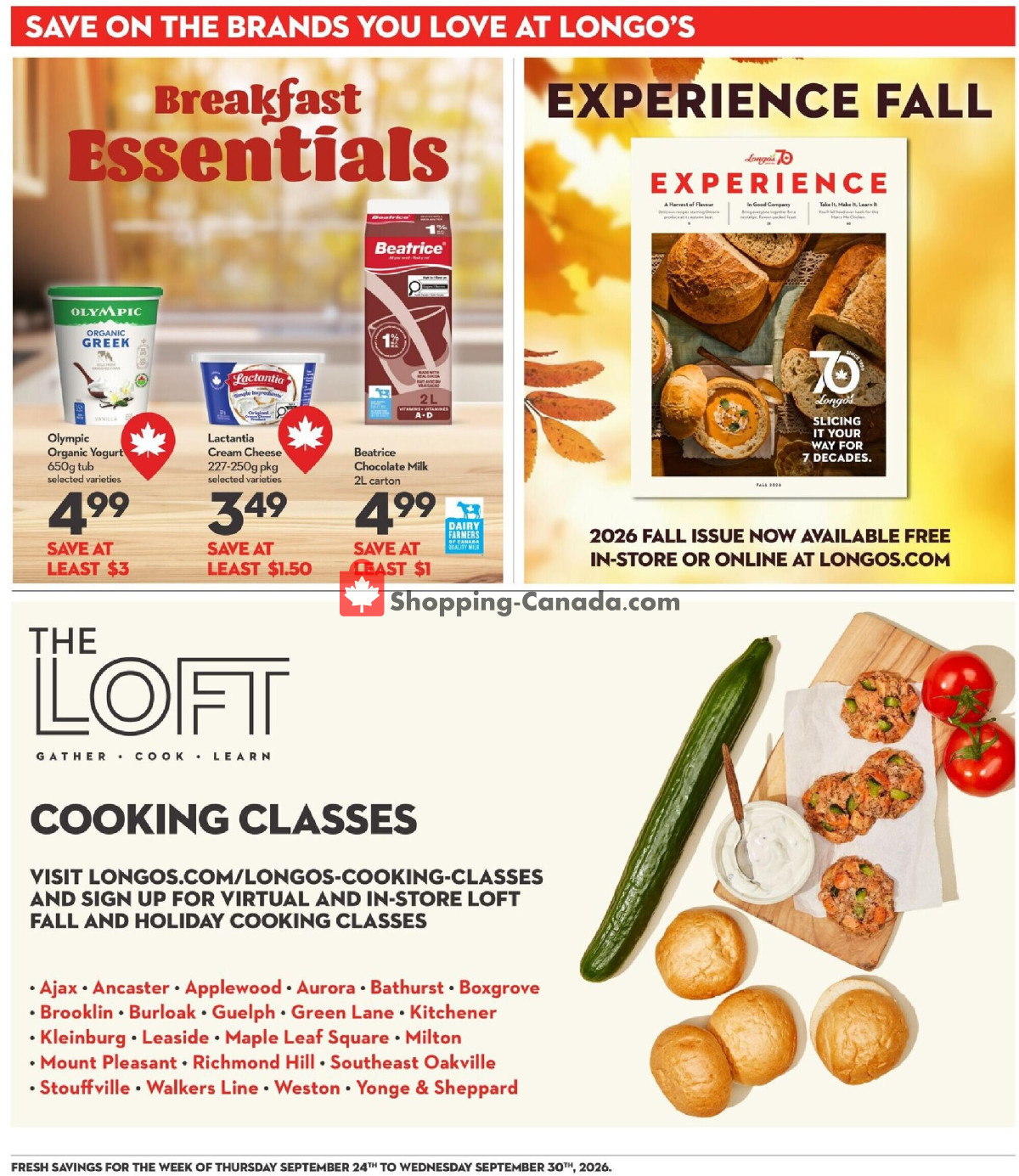Longo’s flyer from Thursday September 24, 2026 to Wednesday September 30, 2026 - page 22