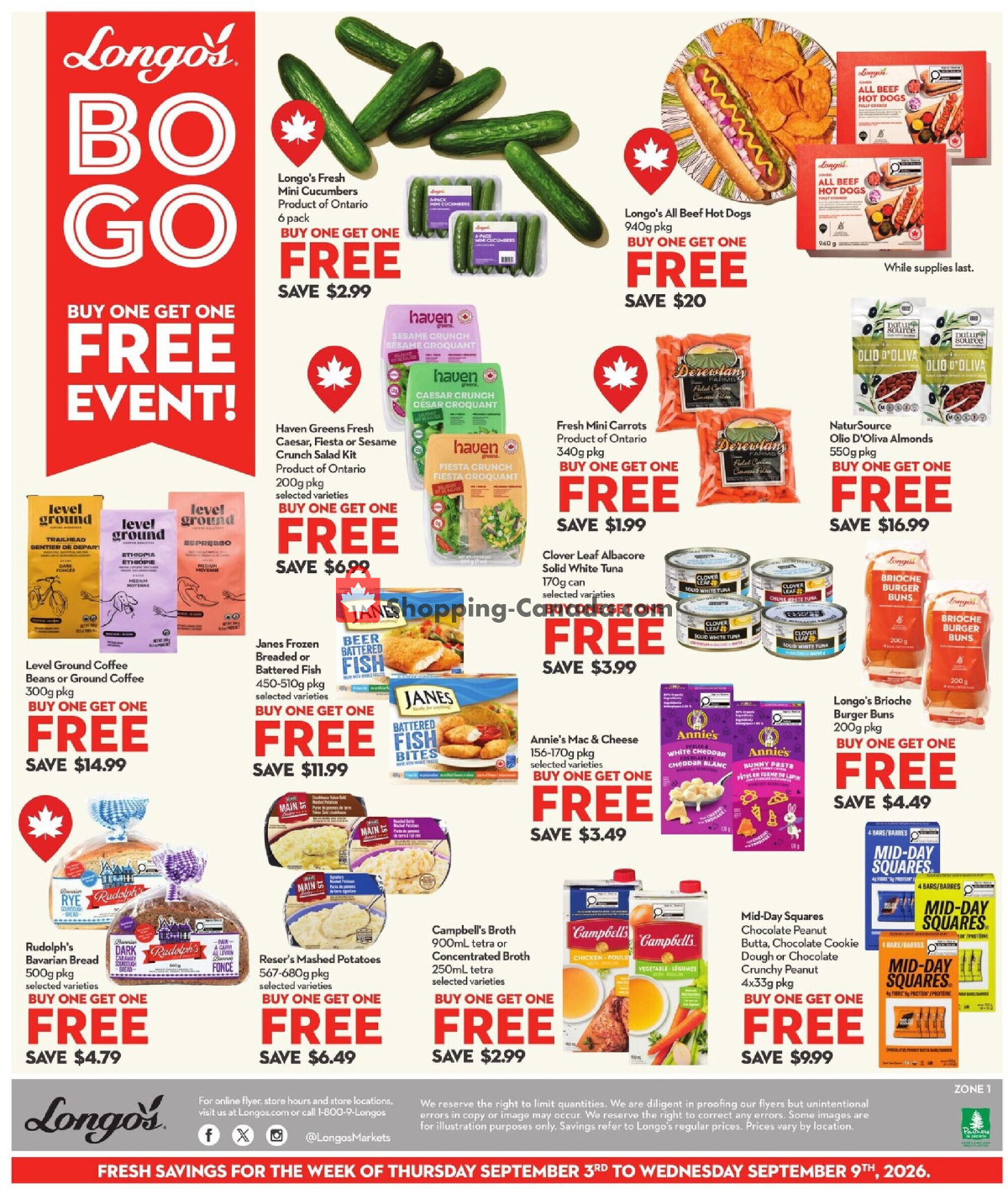 Longo’s flyer from Thursday September 3, 2026 to Wednesday September 9, 2026 - page 3
