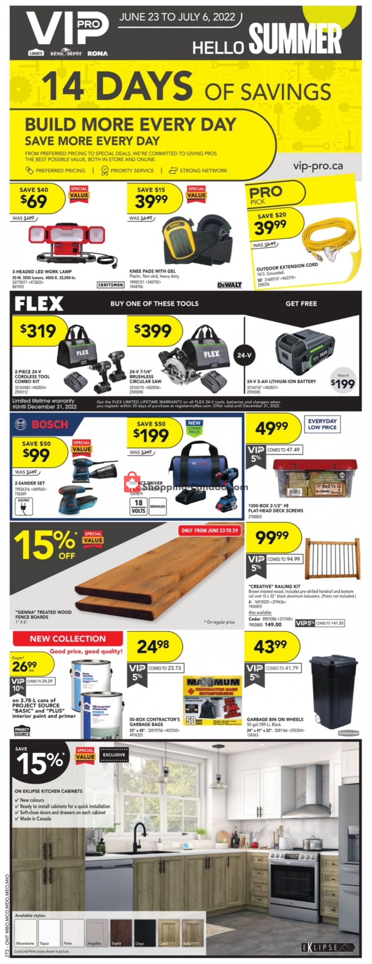 Lowe's flyer from Thursday June 23, 2022 to Wednesday July 6, 2022 - page 1