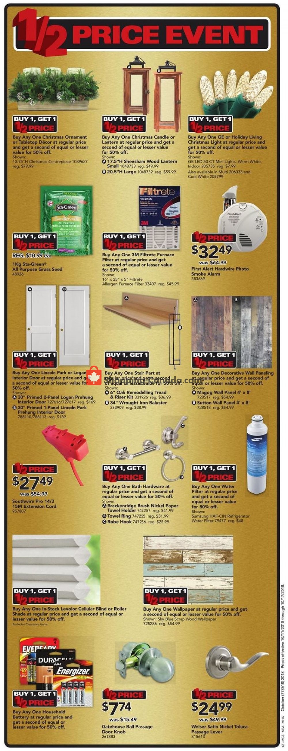 Lowe's flyer from Thursday October 11, 2018 to Wednesday October 17, 2018 - page 12