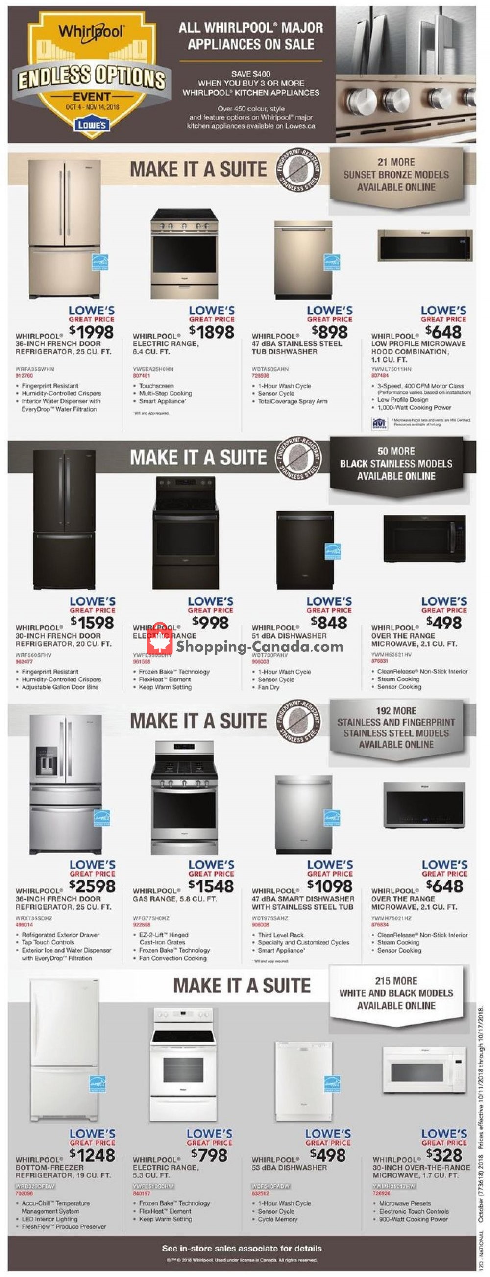 Lowe's flyer from Thursday October 11, 2018 to Wednesday October 17, 2018 - page 13