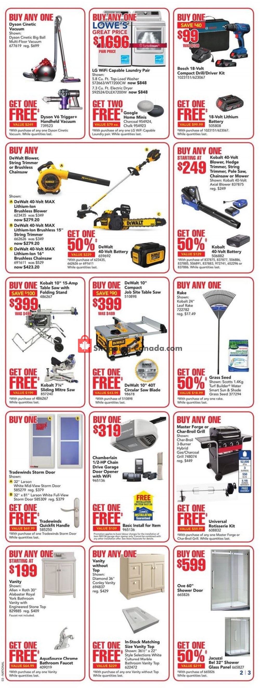 Lowe's flyer from Thursday October 11, 2018 to Wednesday October 17, 2018 - page 3