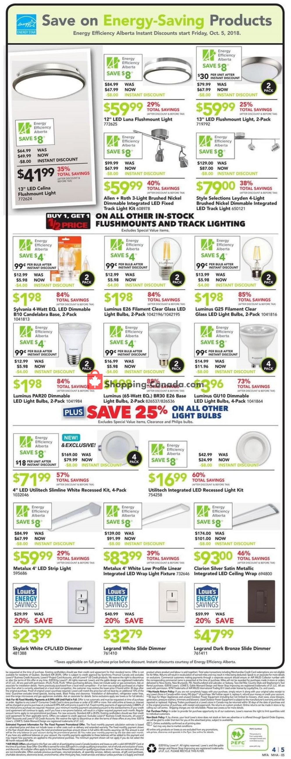 Lowe's flyer from Thursday October 11, 2018 to Wednesday October 17, 2018 - page 5
