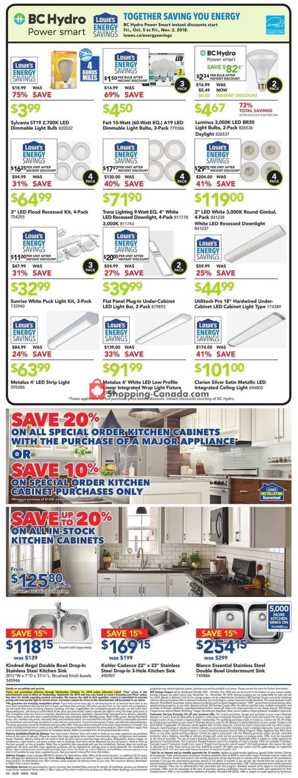 Lowe's flyer from Thursday October 25, 2018 to Wednesday October 31, 2018 - page 4