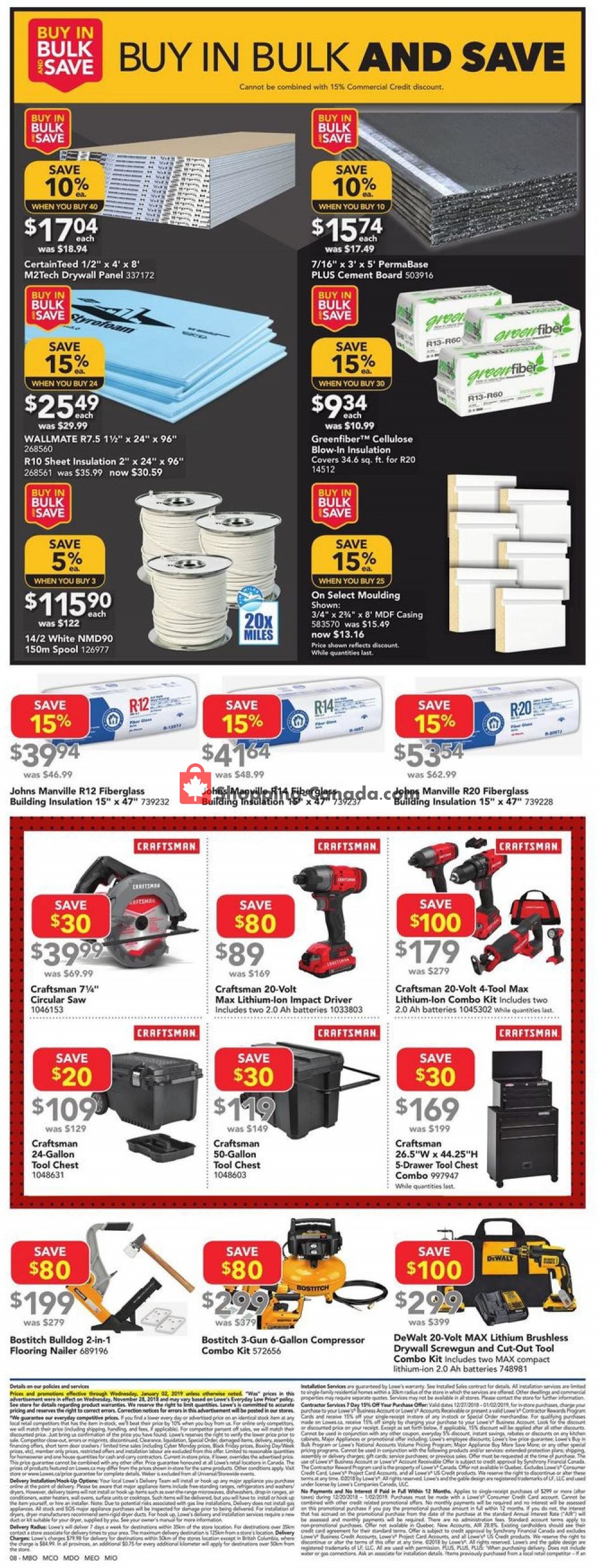 Lowe's flyer from Thursday December 27, 2018 to Wednesday January 2, 2019 - page 10