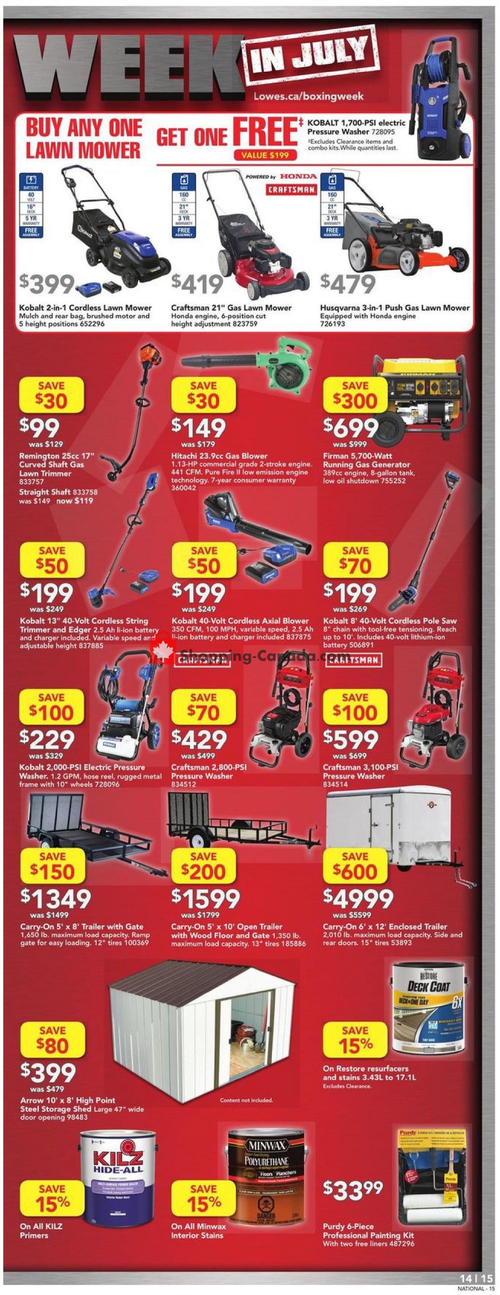 Lowe's flyer from Thursday June 27, 2019 to Wednesday July 3, 2019 - page 16
