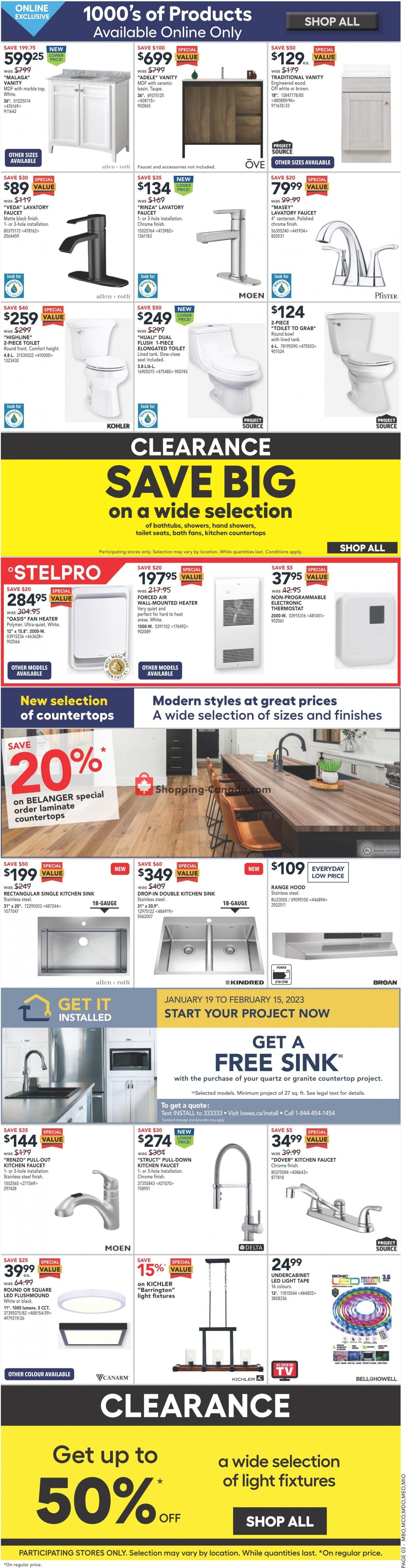 Lowe's flyer from Thursday January 26, 2023 to Wednesday February 1, 2023 - page 5