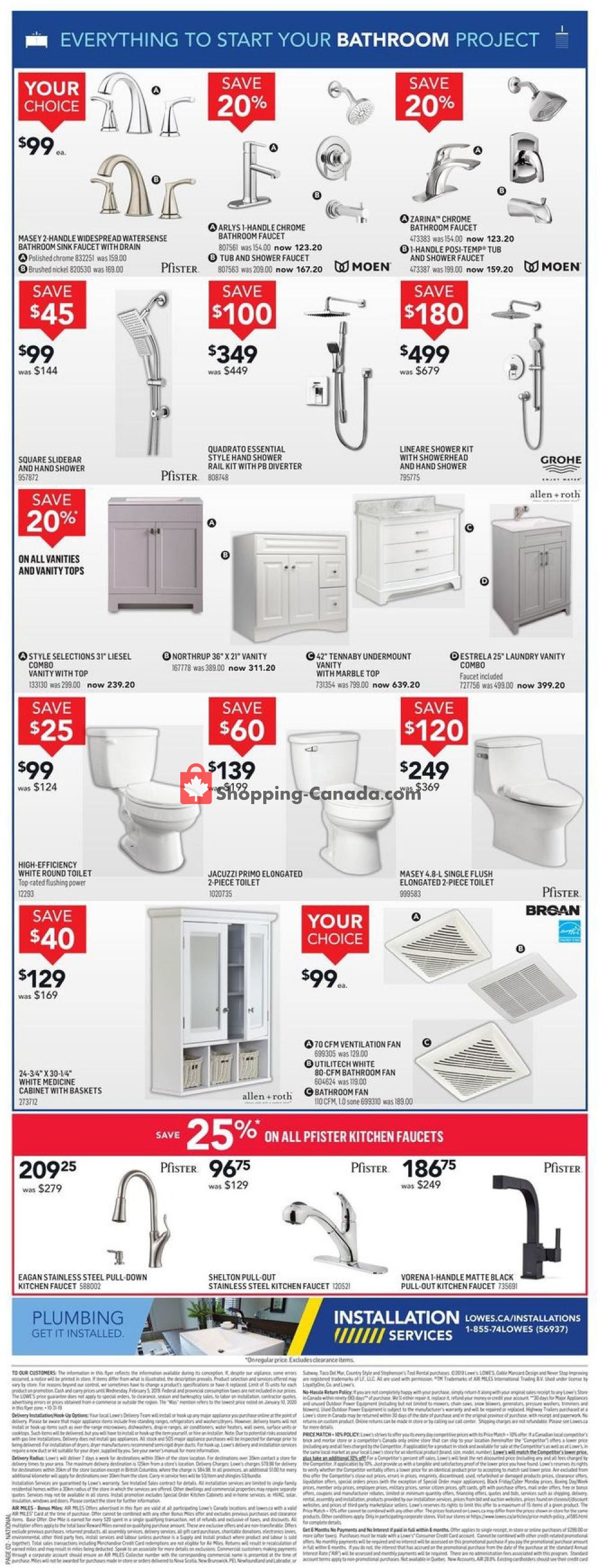 Lowe's flyer from Thursday January 30, 2020 to Wednesday February 5, 2020 - page 2