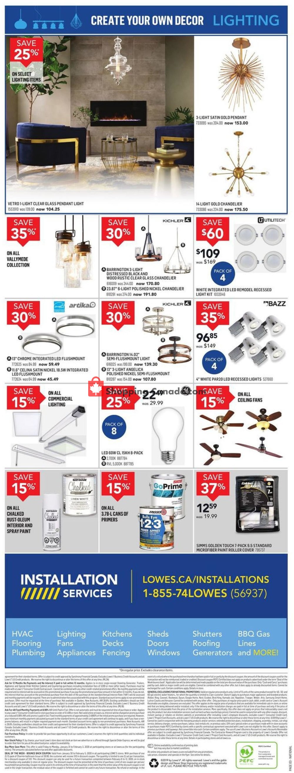 Lowe's Canada, flyer (Buy More Save More ON) January 30 February
