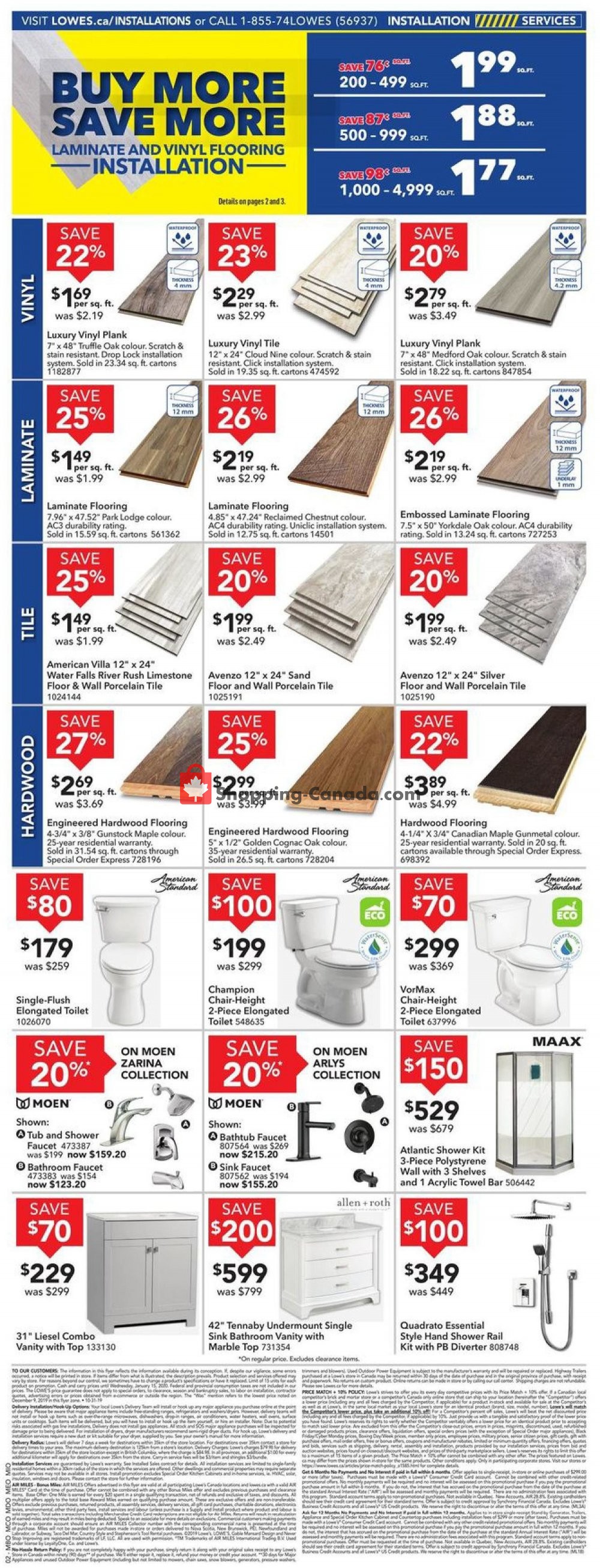 Lowe's flyer from Thursday January 9, 2020 to Wednesday January 15, 2020 - page 2