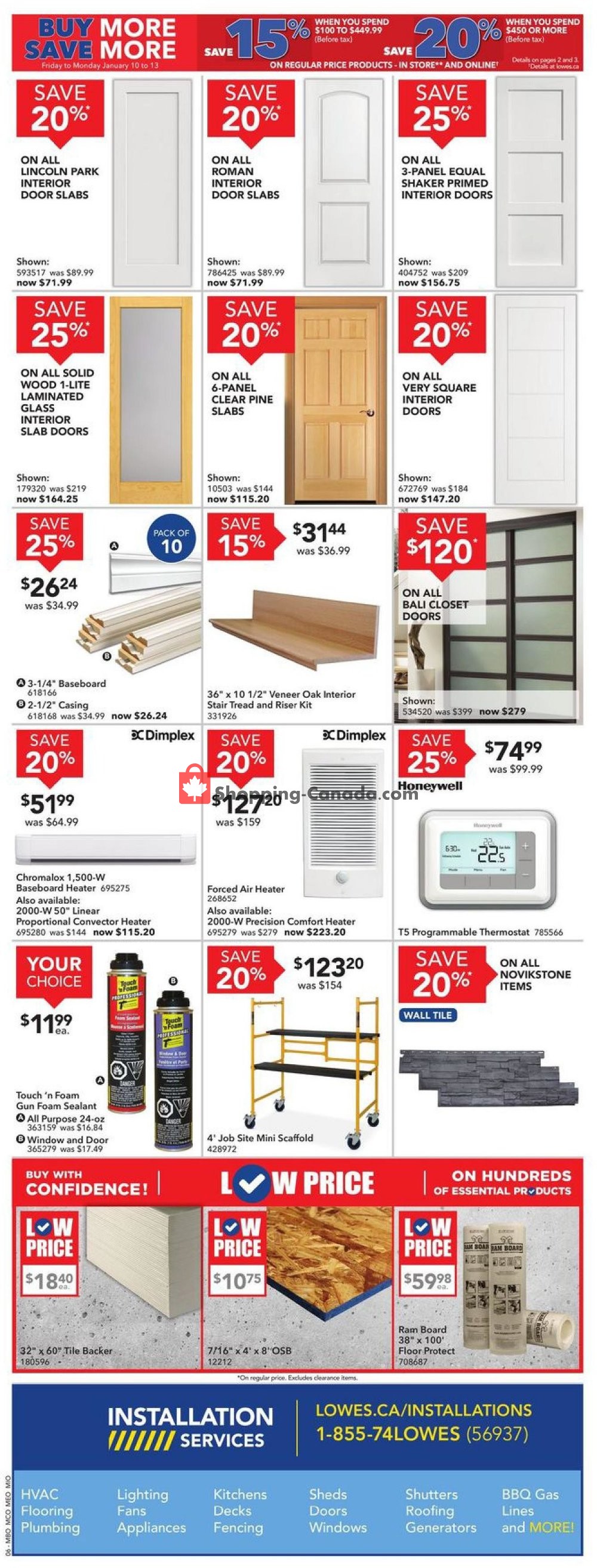 Lowe's flyer from Thursday January 9, 2020 to Wednesday January 15, 2020 - page 6