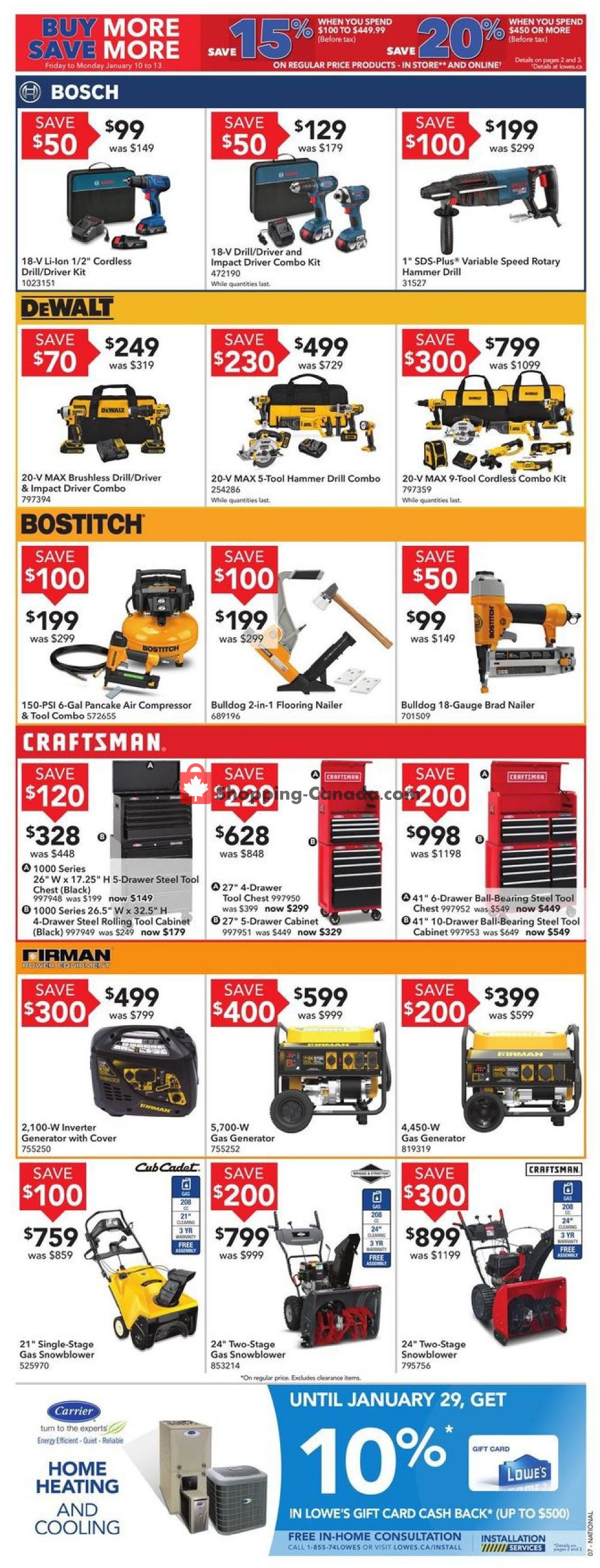 Lowe's flyer from Thursday January 9, 2020 to Wednesday January 15, 2020 - page 7