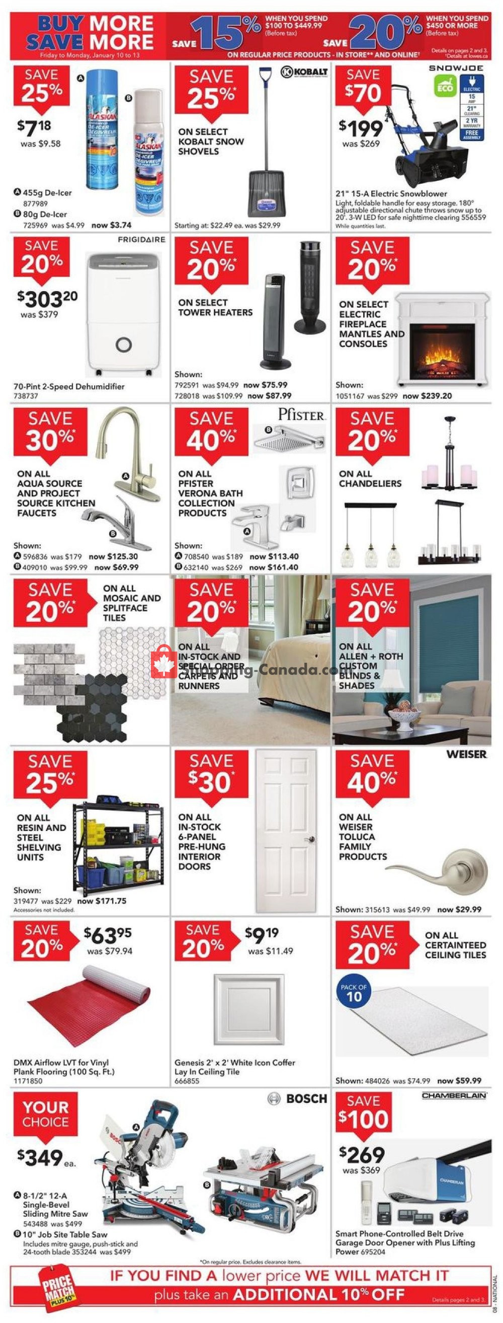 Lowe's flyer from Thursday January 9, 2020 to Wednesday January 15, 2020 - page 8