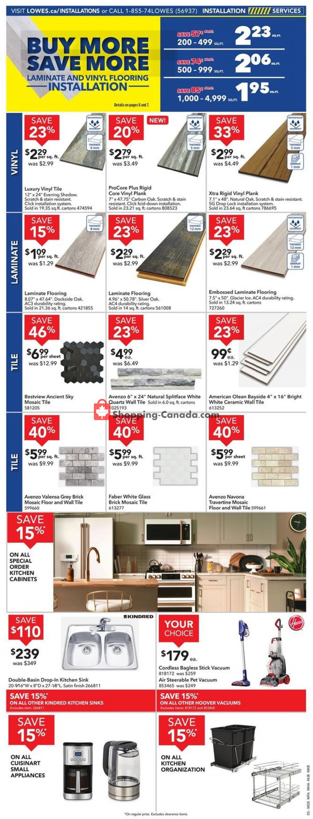 Lowe's Canada, flyer (Buy More Save More West) December 12