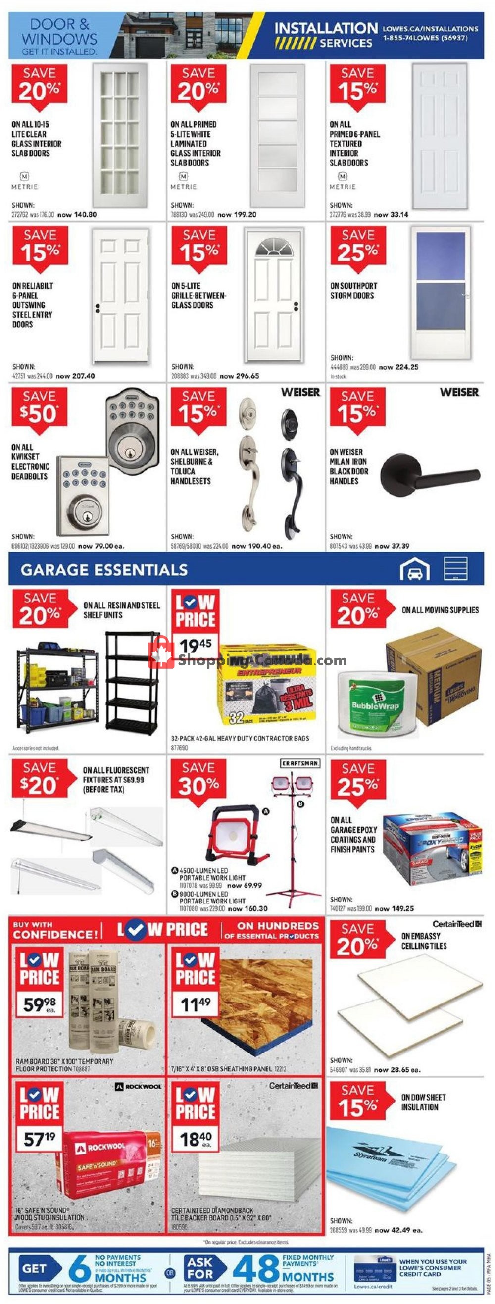 Lowe's Canada, flyer (Buy More Save More West) February 27 March