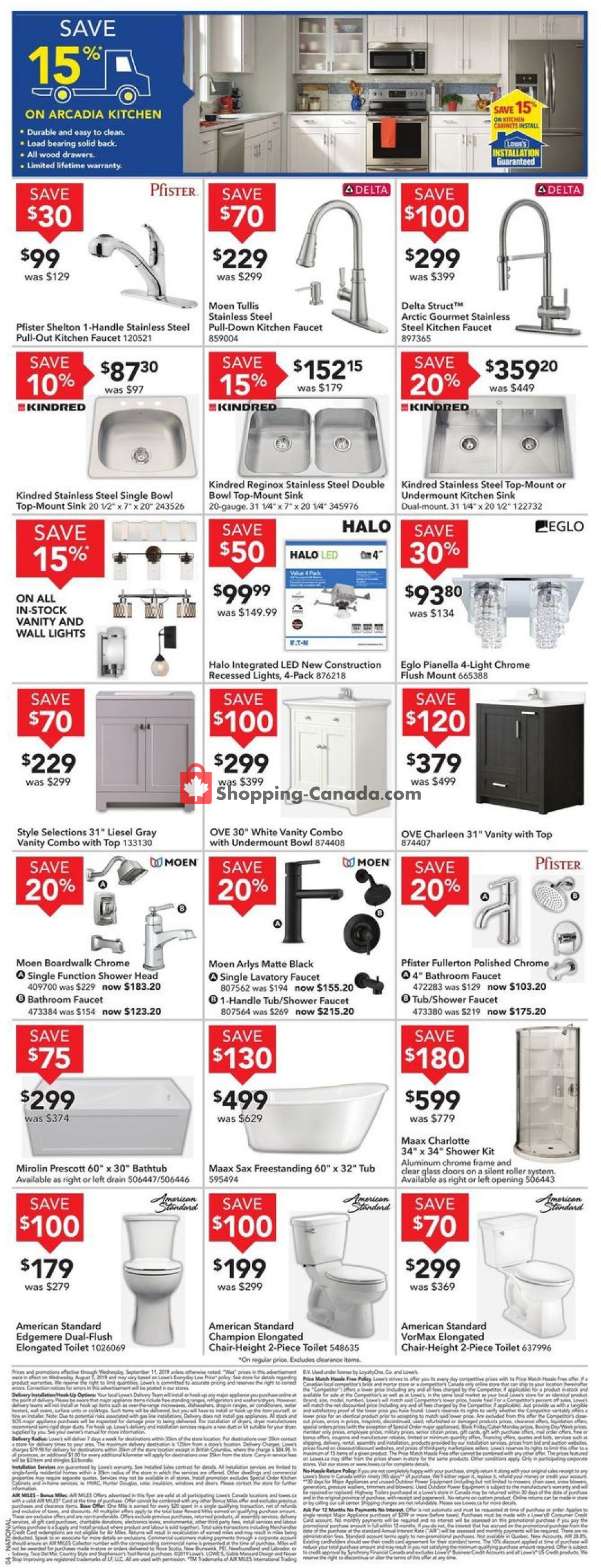 Lowe's flyer from Thursday September 5, 2019 to Wednesday September 11, 2019 - page 4