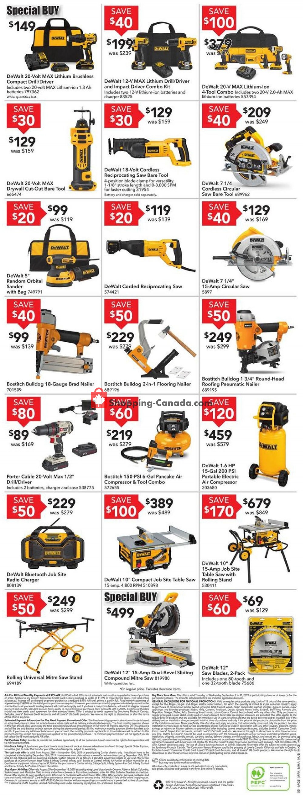 Lowe's flyer from Thursday September 5, 2019 to Wednesday September 11, 2019 - page 5