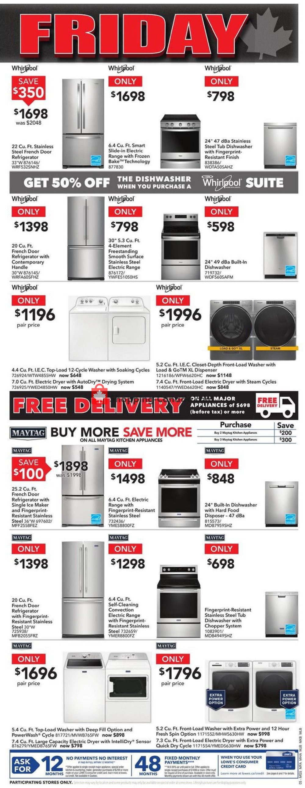 Lowe's Canada, flyer (Canadian Black Friday BC) October 10 October 16, 2019 Shopping Canada